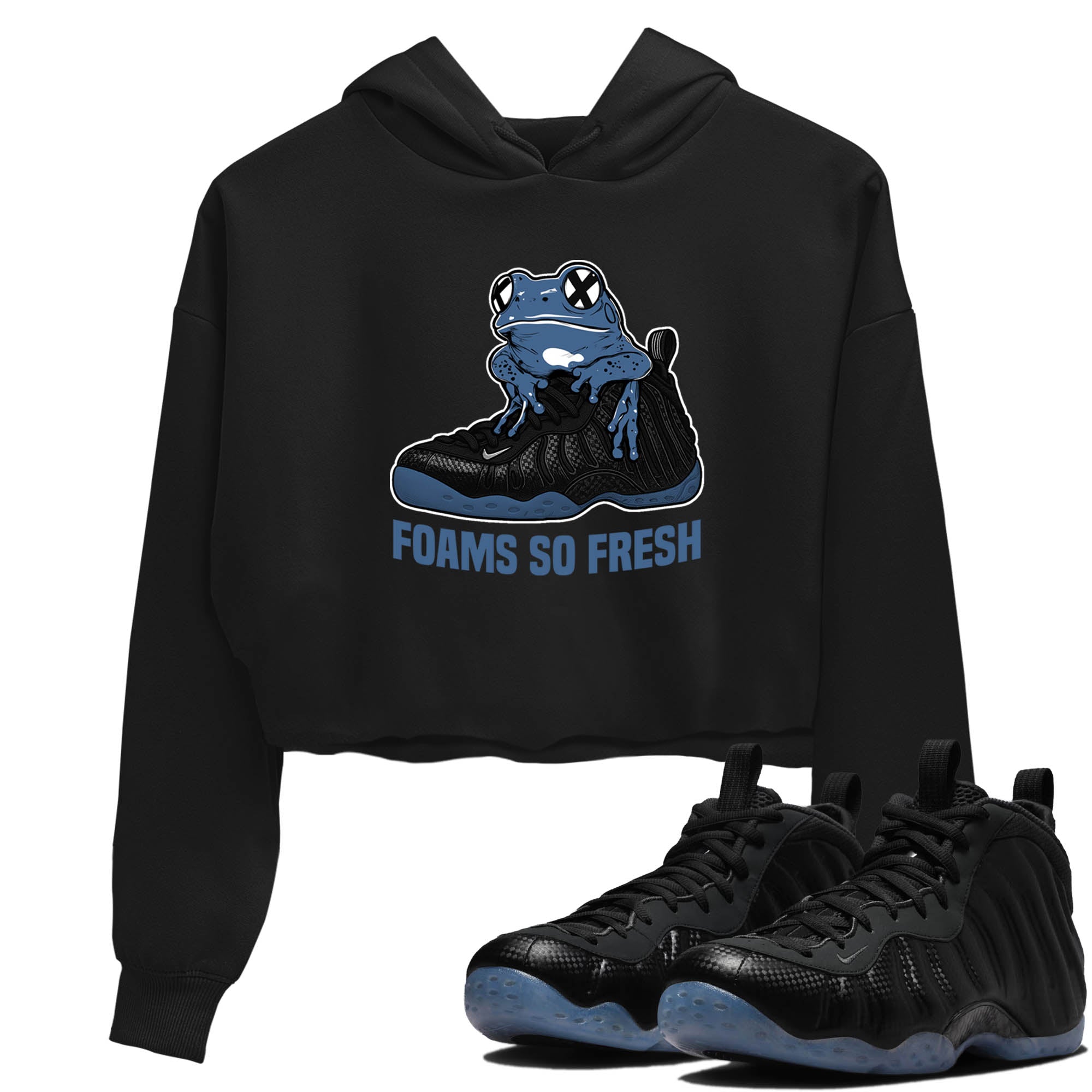 Sneaker Threads  Sneaker Tees To Match Air Foamposite One Carbon Fiber  Foams So Fresh Crop Tee Black 1. Perfect for Jordan releases 2025 colorways.