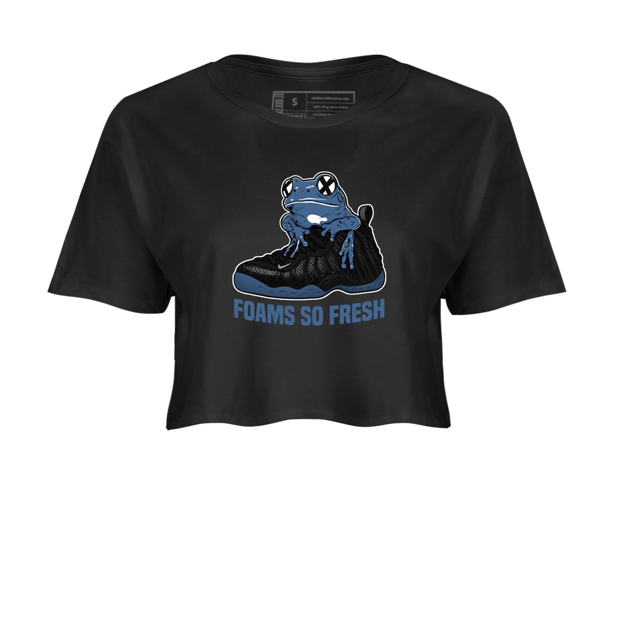 Sneaker Threads  Sneaker Tees To Match Air Foamposite One Carbon Fiber  Foams So Fresh Crop Tee Black 2. Perfect for Jordan releases 2025 colorways.