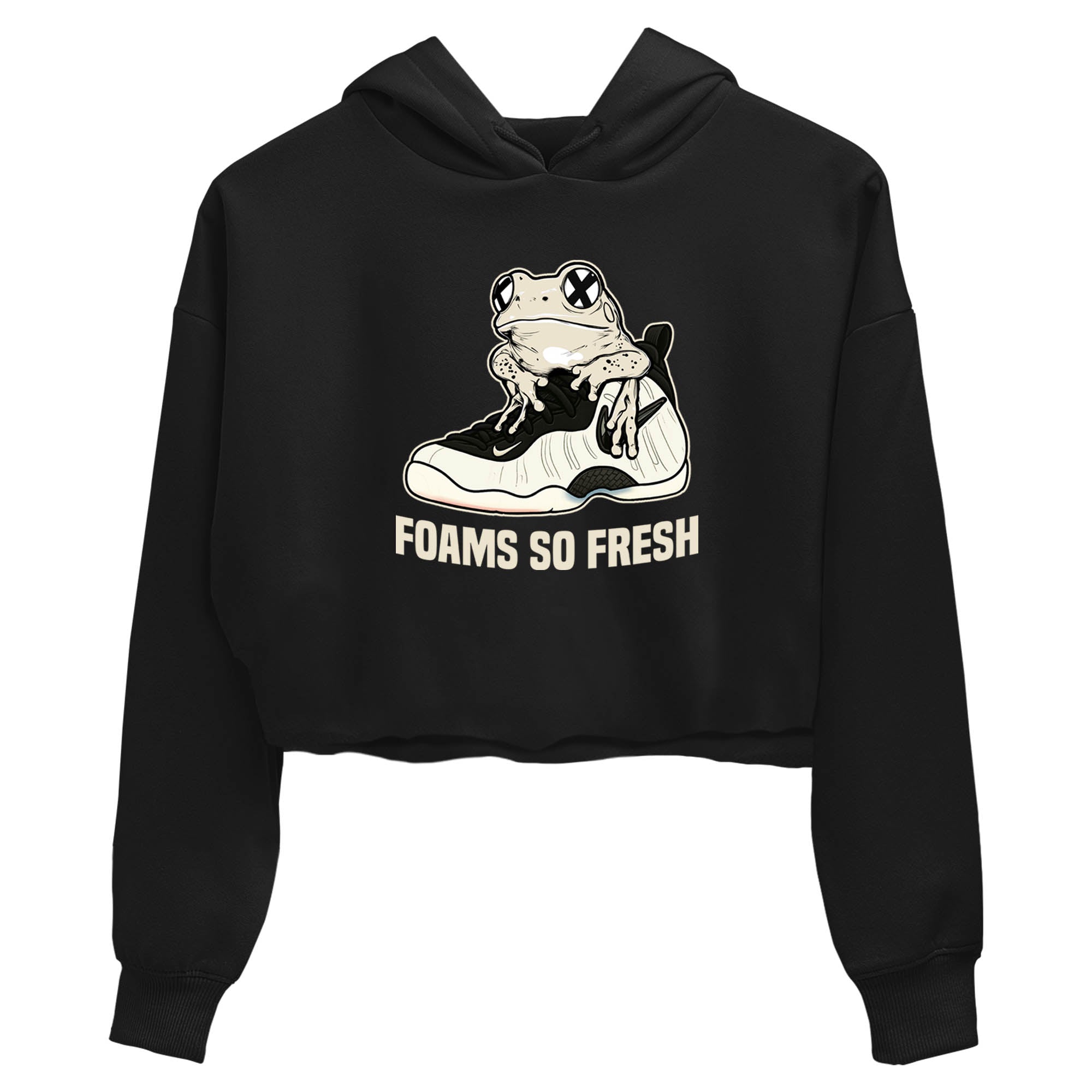 Sneaker Threads  Sneaker Tees To Match Air Foamposite One Pearl  Foams So Fresh Crop Tee Black 2. Perfect for Jordan releases 2025 colorways.