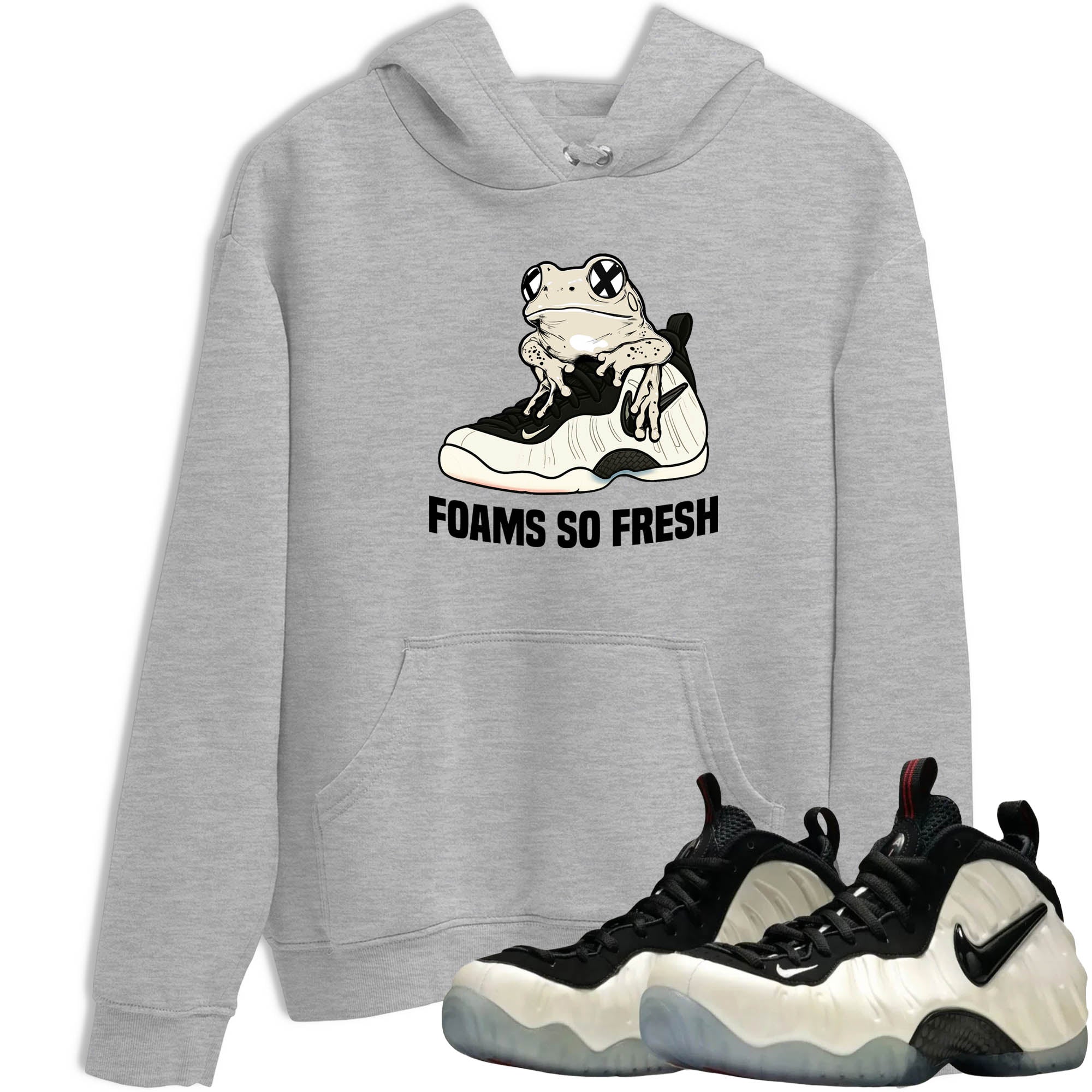 Sneaker Threads  Sneaker Tees To Match Air Foamposite One Pearl  Foams So Fresh Graphic Tee Heather Grey 1. Perfect for Jordan releases 2025 colorways.