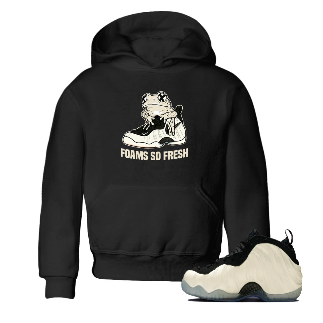 Sneaker Threads  Sneaker Tees To Match Air Foamposite One Pearl  Foams So Fresh Youth Graphic Tee Black 1. Perfect for Jordan releases 2025 colorways.