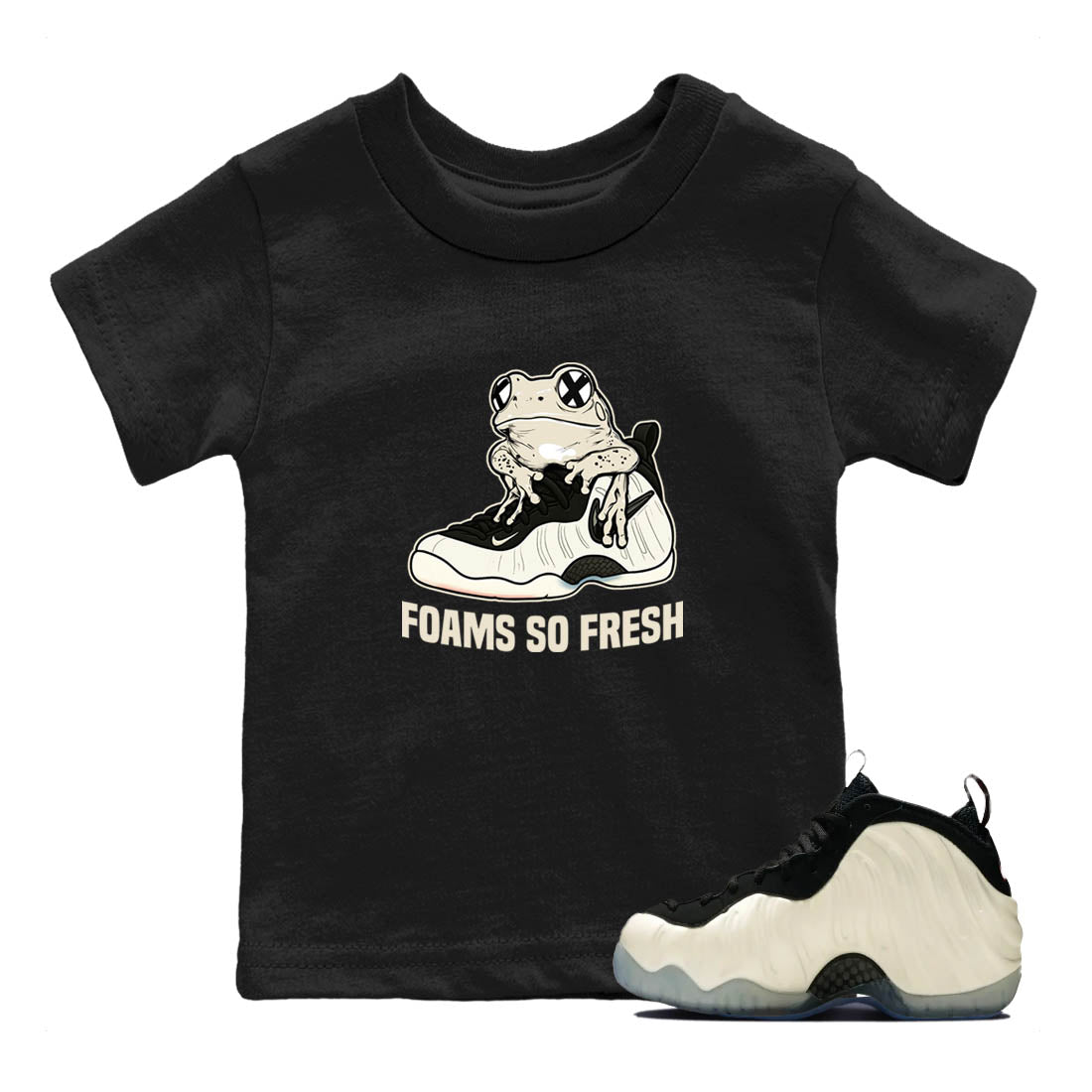 Sneaker Threads  Sneaker Tees To Match Air Foamposite One Pearl  Foams So Fresh Youth Graphic Tee Black 1. Perfect for Jordan releases 2025 colorways.