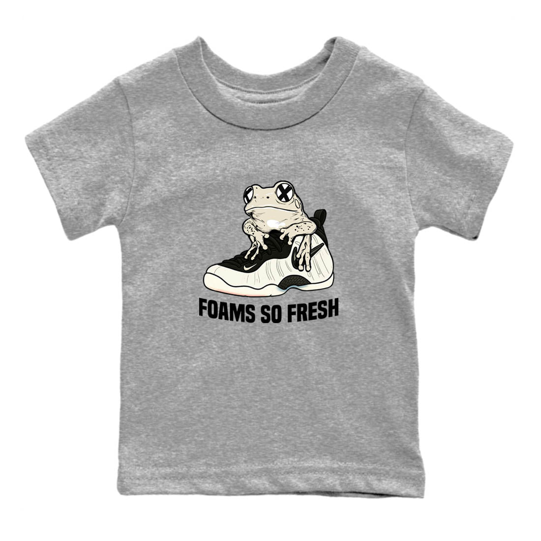 Sneaker Threads  Sneaker Tees To Match Air Foamposite One Pearl  Foams So Fresh Youth Graphic Tee Heather Grey 2. Perfect for Jordan releases 2025 colorways.