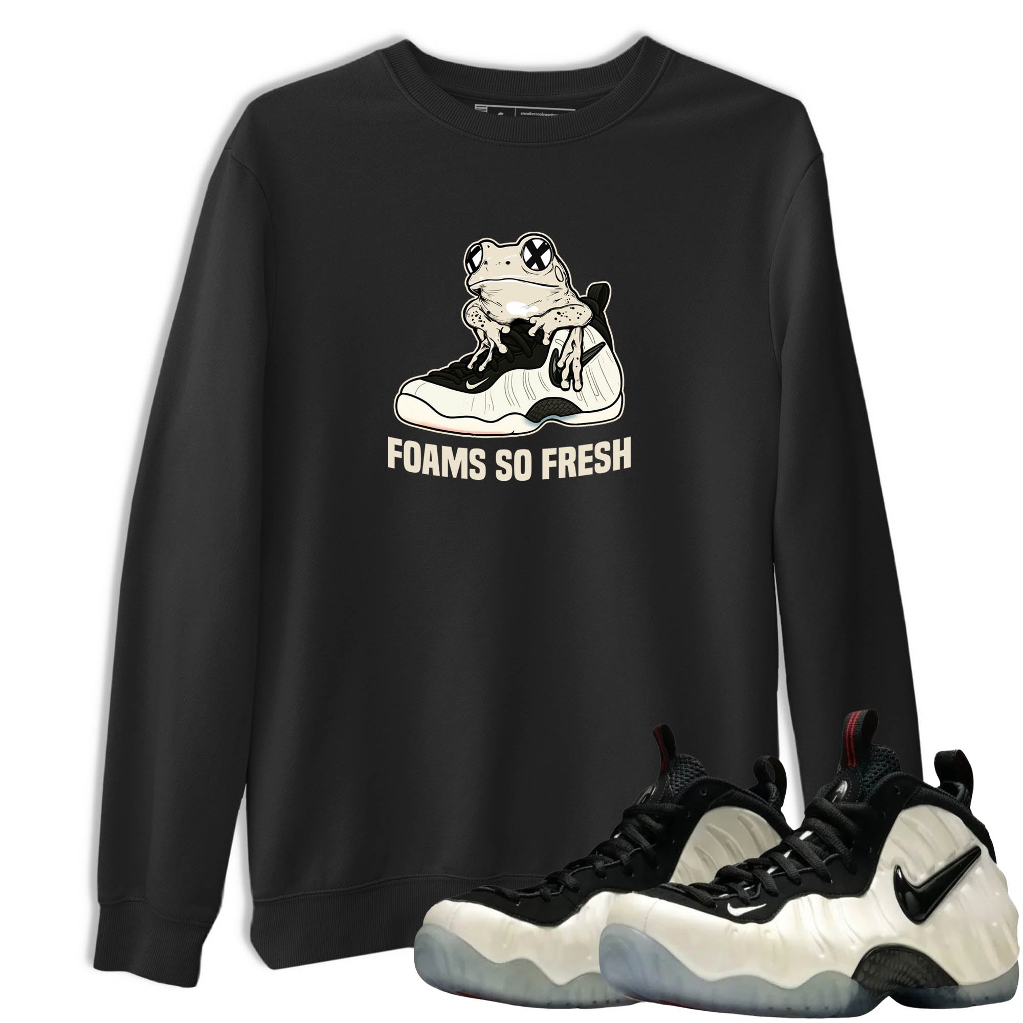 Sneaker Threads  Sneaker Tees To Match Air Foamposite One Pearl  Foams So Fresh Graphic Tee Black 1. Perfect for Jordan releases 2025 colorways.