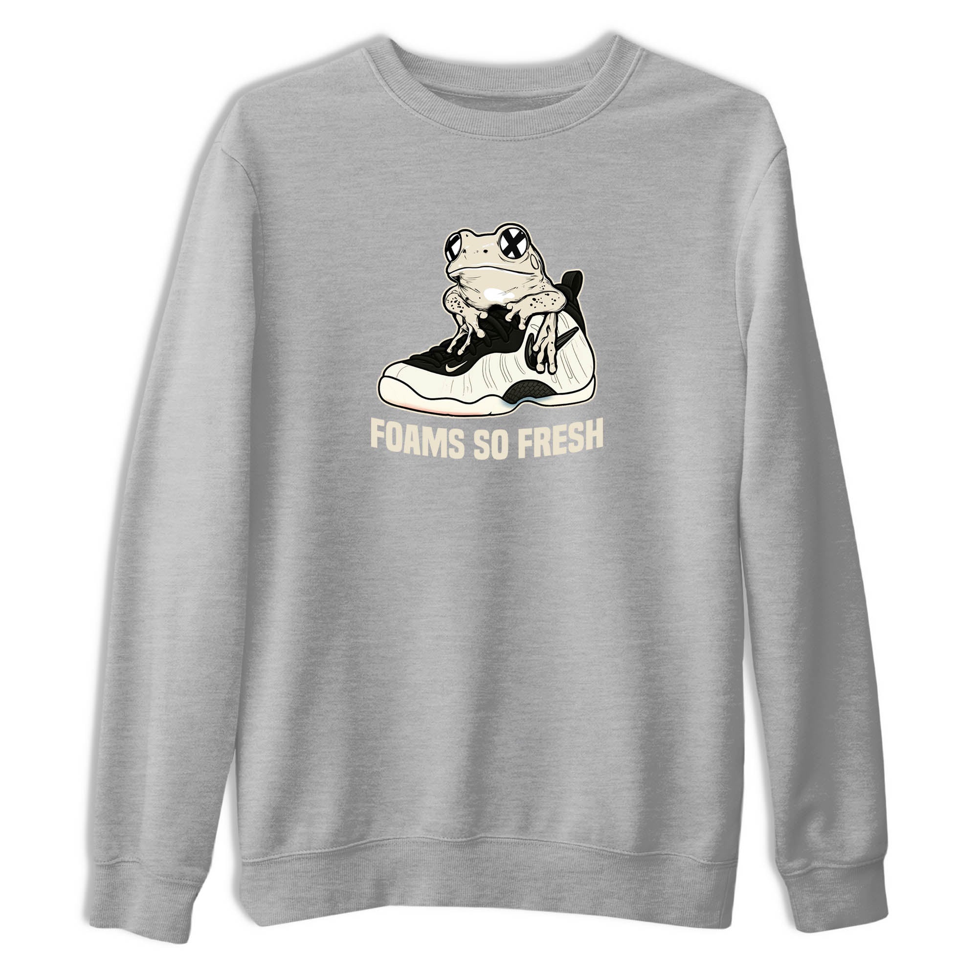 Sneaker Threads  Sneaker Tees To Match Air Foamposite One Pearl  Foams So Fresh Graphic Tee Heather Grey 2. Perfect for Jordan releases 2025 colorways.
