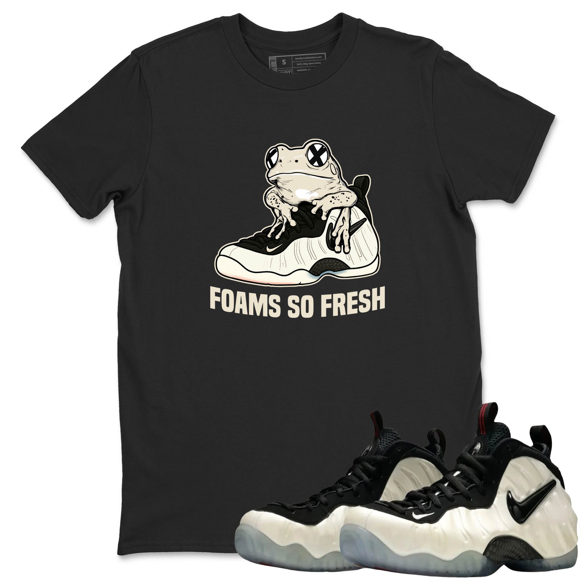 Sneaker Threads  Sneaker Tees To Match Air Foamposite One Pearl  Foams So Fresh Graphic Tee Black 1. Perfect for Jordan releases 2025 colorways.