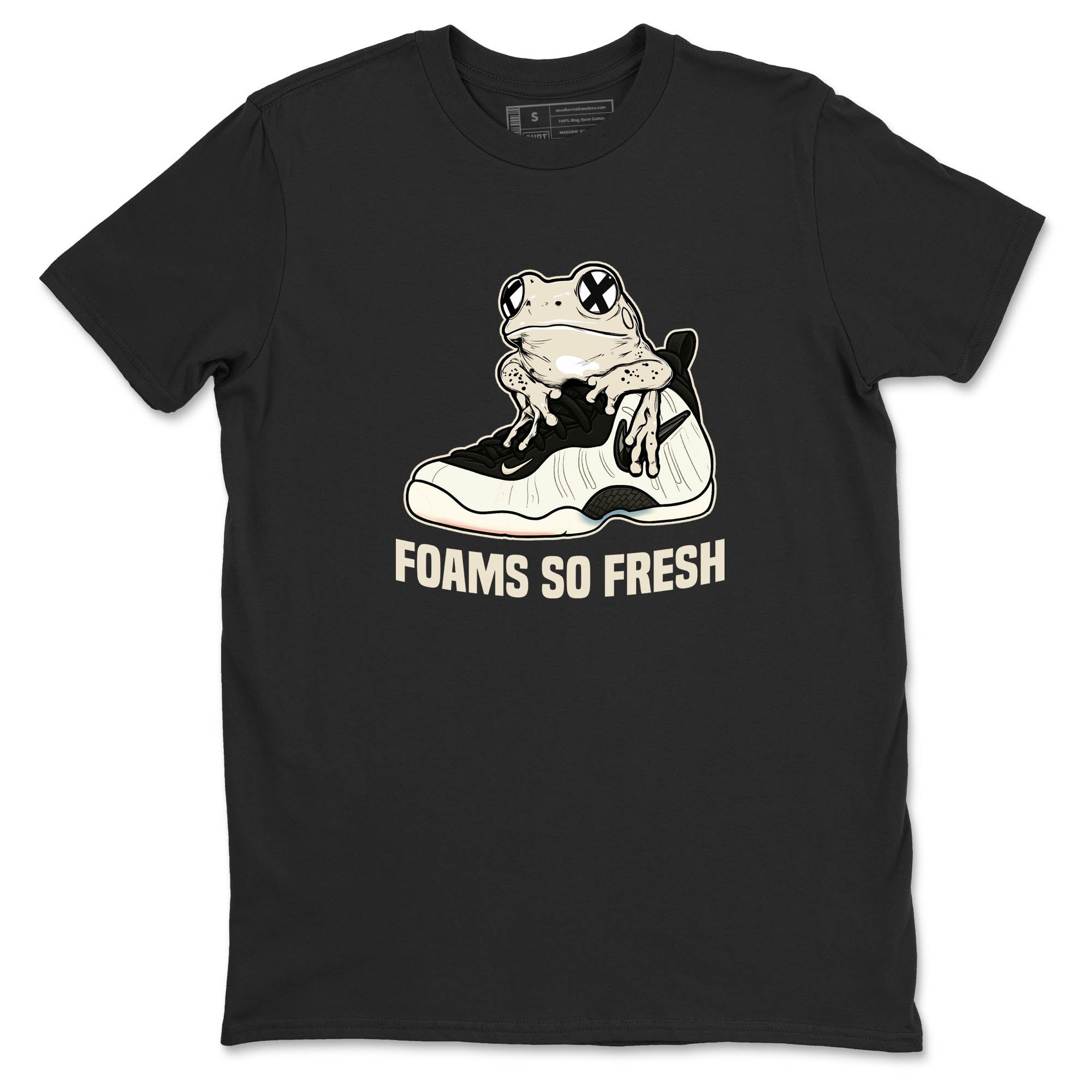 Sneaker Threads  Sneaker Tees To Match Air Foamposite One Pearl  Foams So Fresh Graphic Tee Black 2. Perfect for Jordan releases 2025 colorways.