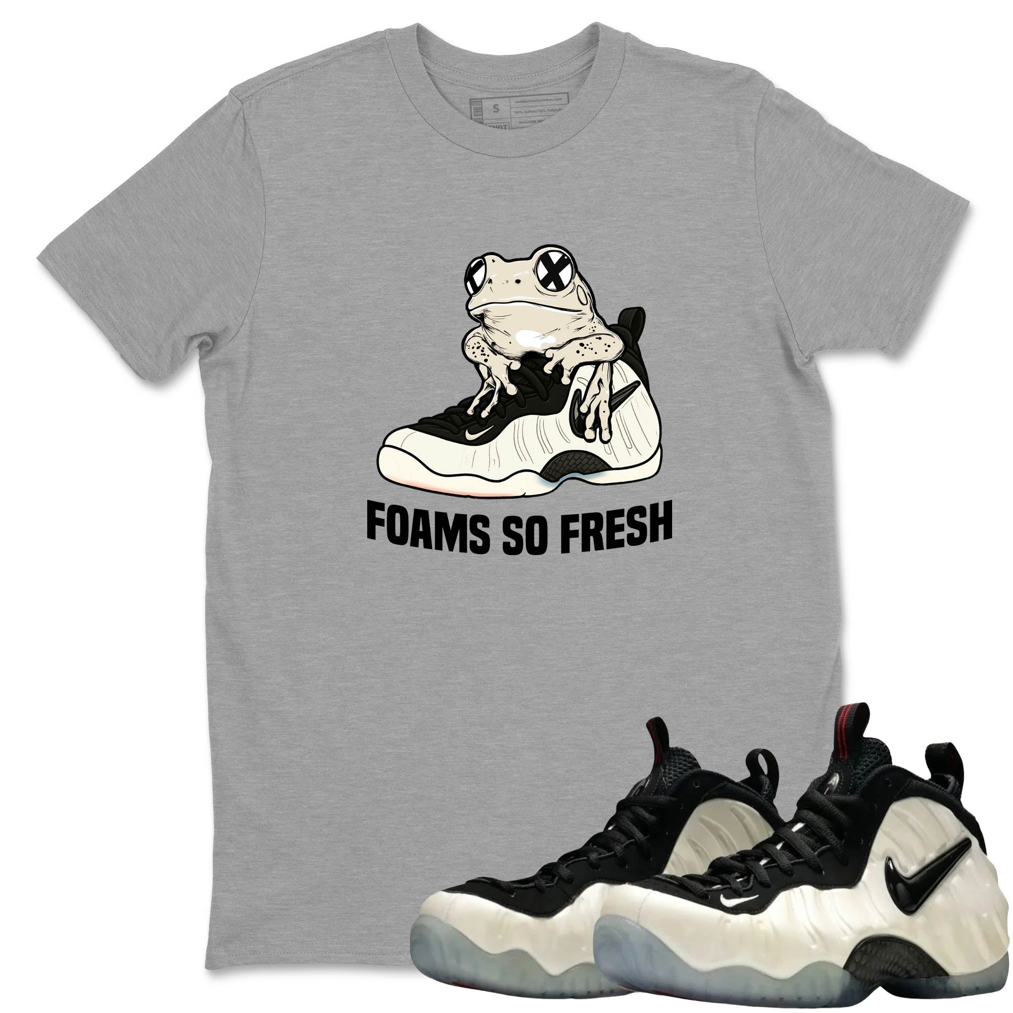 Sneaker Threads  Sneaker Tees To Match Air Foamposite One Pearl  Foams So Fresh Graphic Tee Heather Grey 1. Perfect for Jordan releases 2025 colorways.