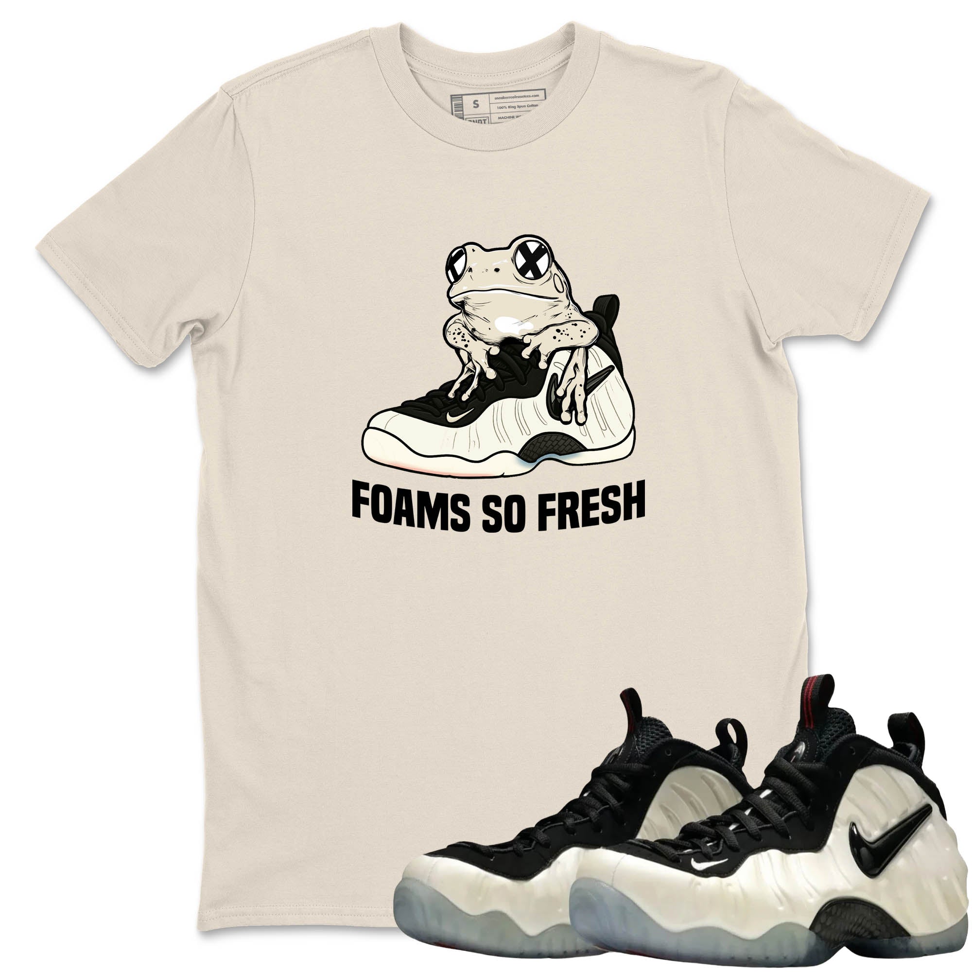 Sneaker Threads  Sneaker Tees To Match Air Foamposite One Pearl  Foams So Fresh Graphic Tee Natural 1. Perfect for Jordan releases 2025 colorways.