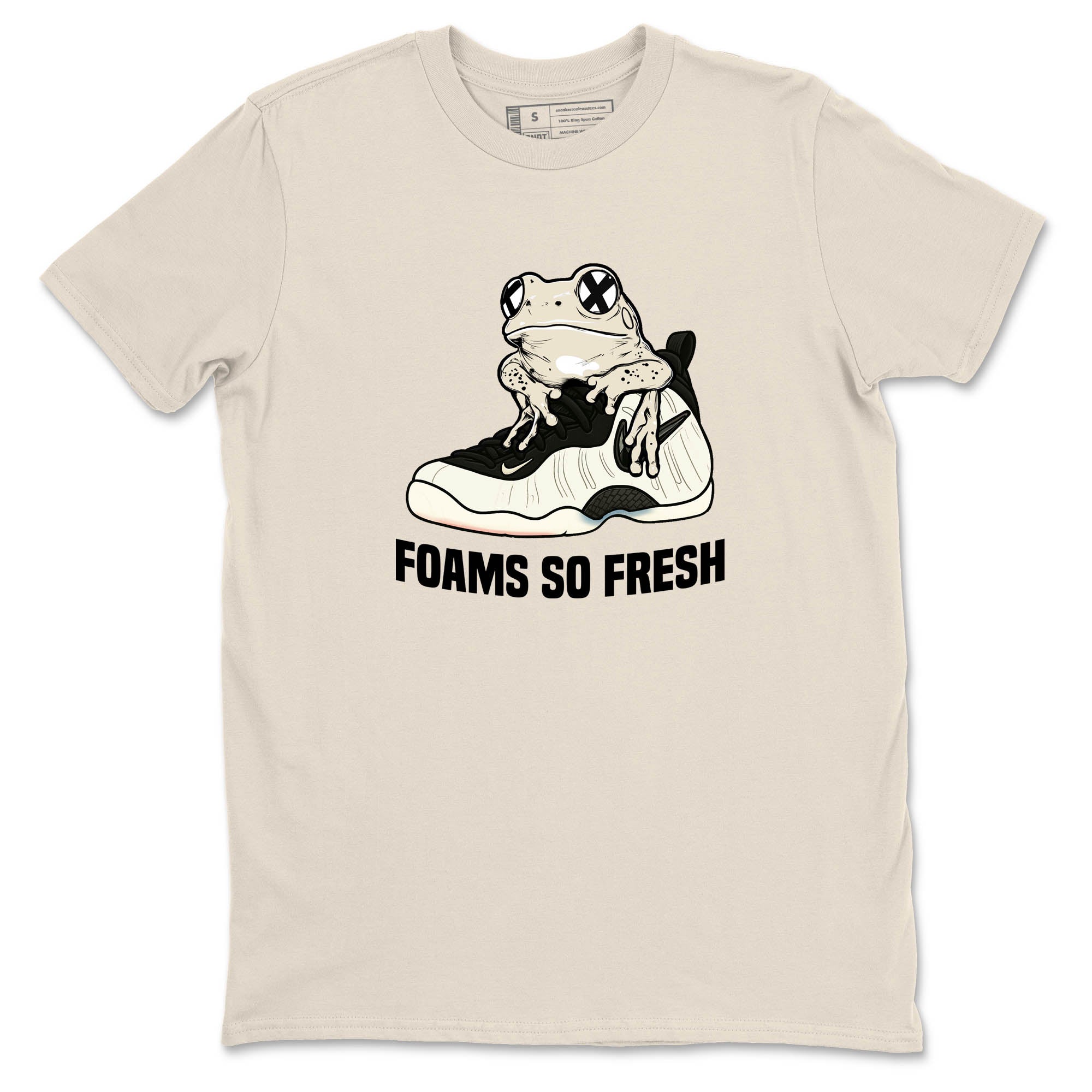 Sneaker Threads  Sneaker Tees To Match Air Foamposite One Pearl  Foams So Fresh Graphic Tee Natural 2. Perfect for Jordan releases 2025 colorways.