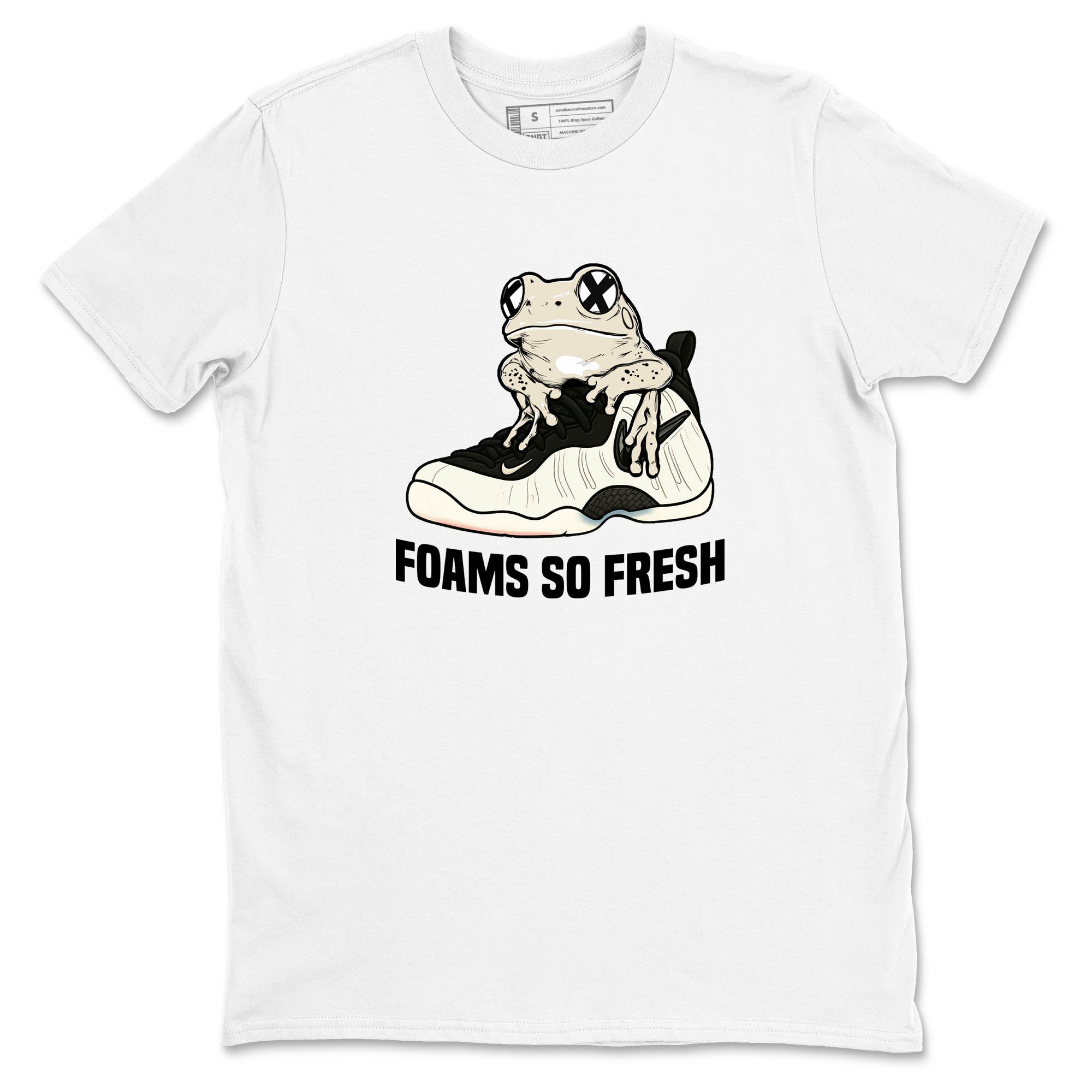 Sneaker Threads  Sneaker Tees To Match Air Foamposite One Pearl  Foams So Fresh Graphic Tee White 2. Perfect for Jordan releases 2025 colorways.