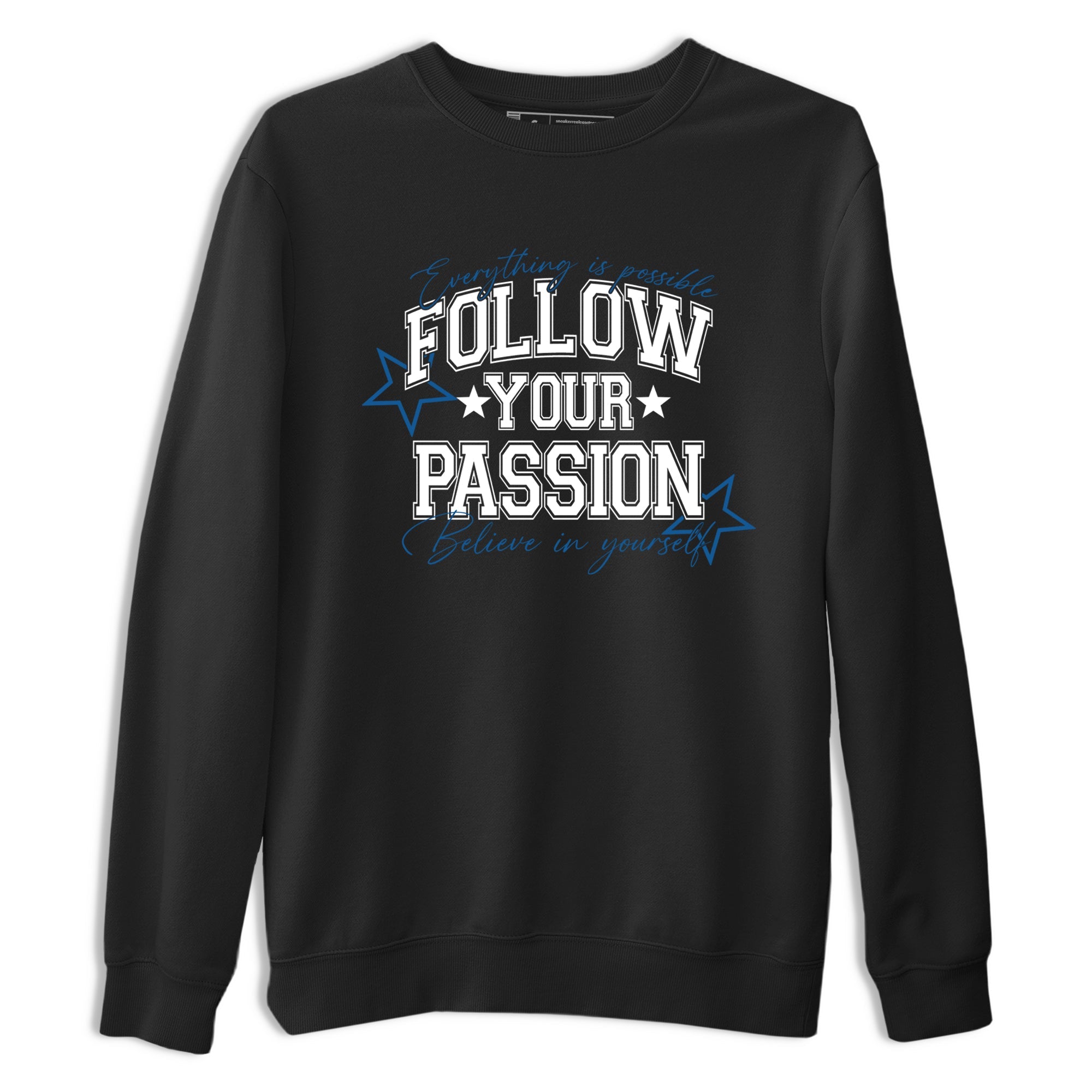 Sneaker match tees  Sneaker Tees To Match Air Jordan 1 Travis Scott Fragment Sneakers  Follow Your Passion Graphic Tee Black 2