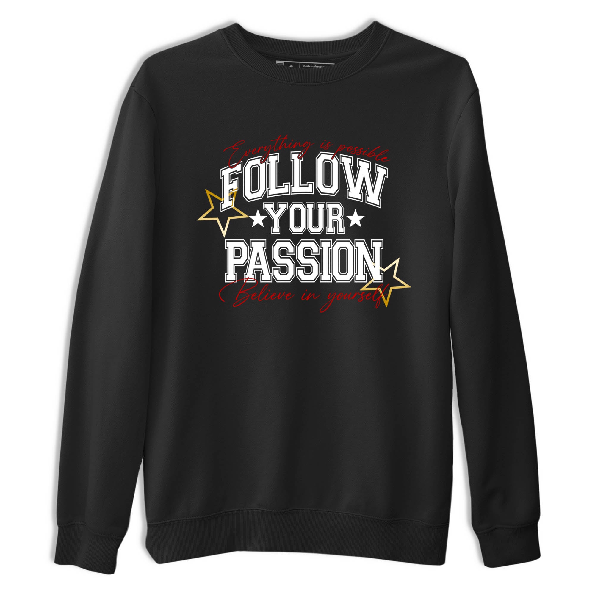 Sneaker Threads  Sneaker Tees To Match Air Jordan 12 Taxi  Follow Your Passion Graphic Tee Black 2. Perfect for Jordan releases 2025 colorways.