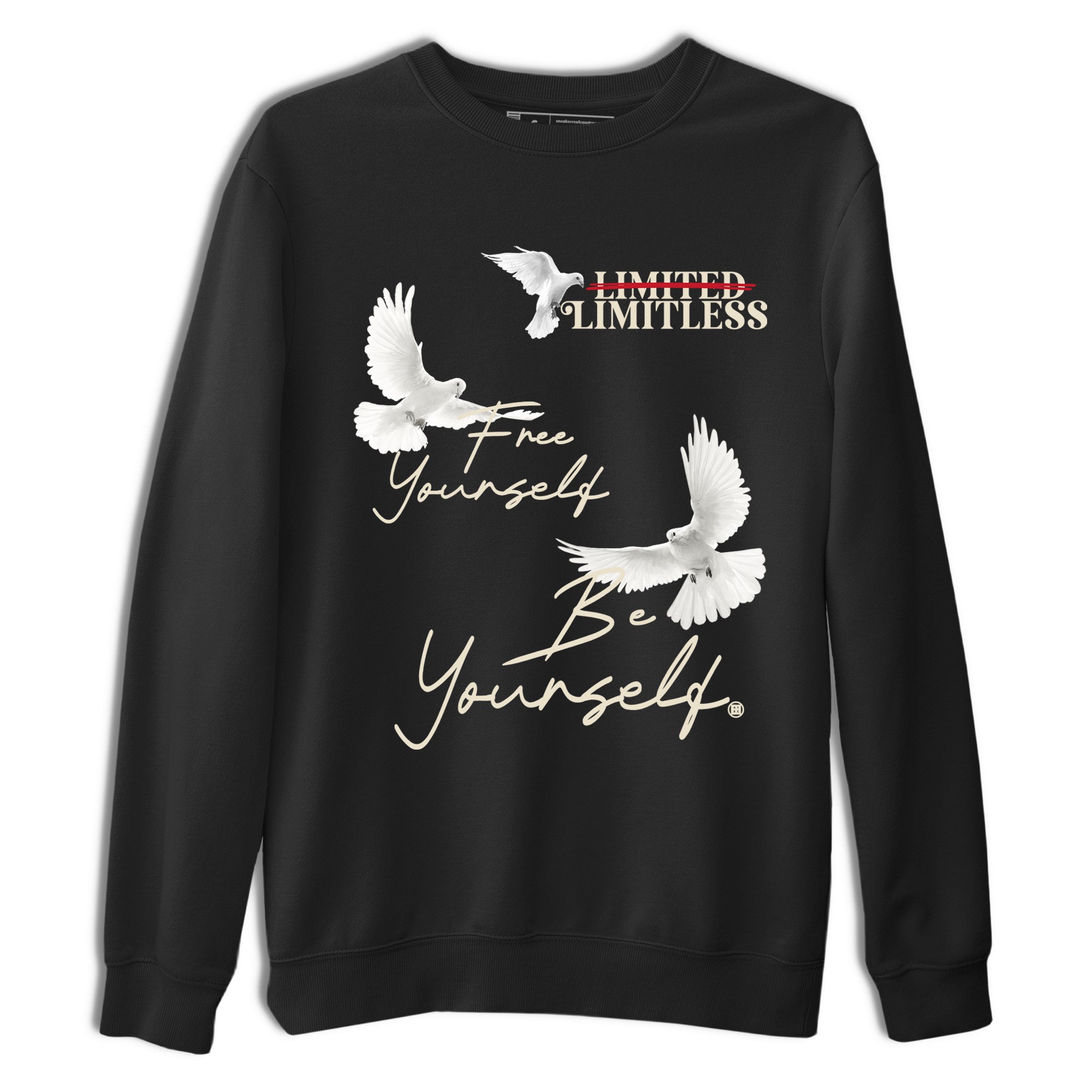 Sneaker Threads  Sneaker Tees To Match Air Foamposite One Pearl  Free Yourself Be Yourself Graphic Tee Black 2. Perfect for Jordan releases 2025 colorways.