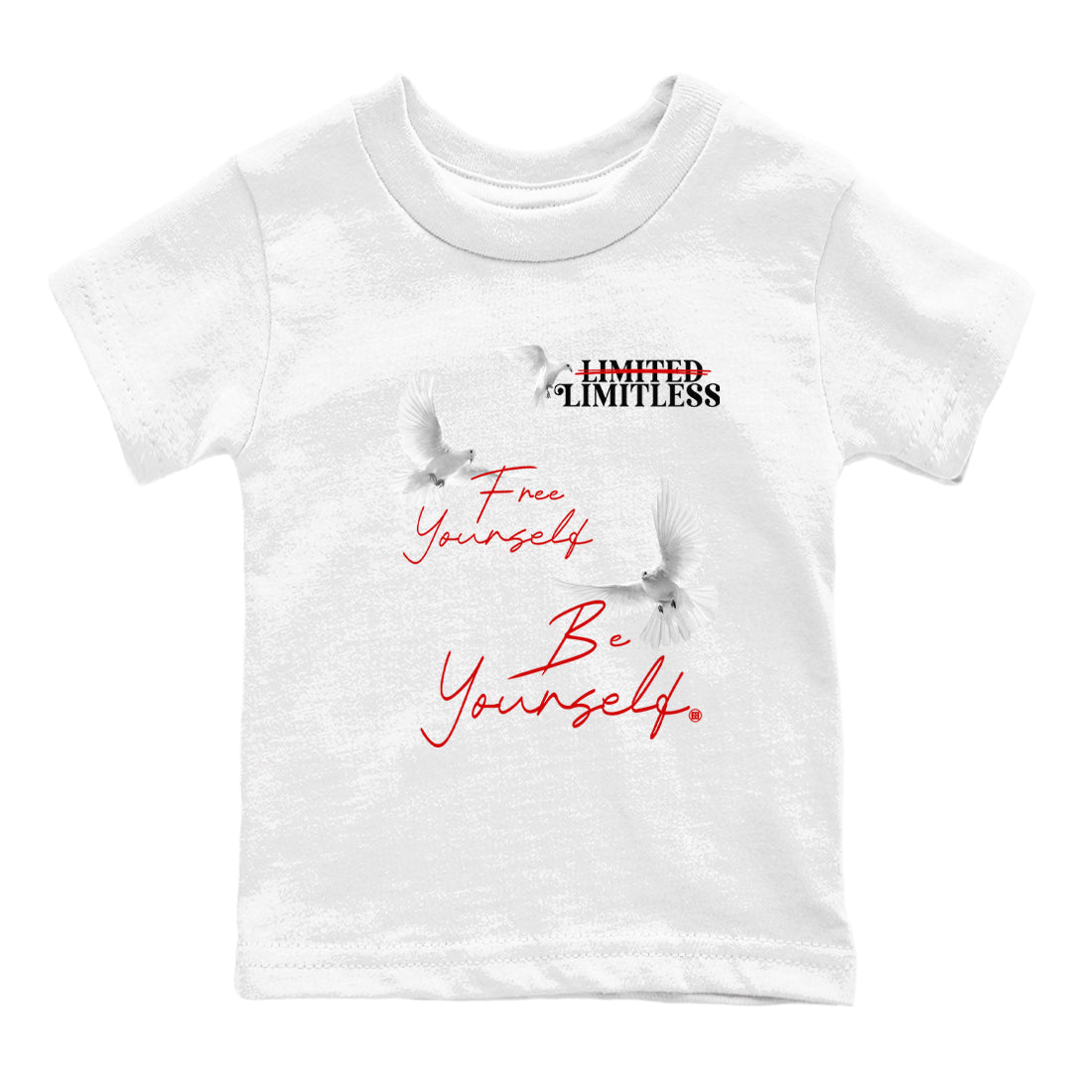 11s Bred Velvet shirts to match jordans Free Yourself Be Yourself sneaker match tees Air Jordan 11 Bred Velvet match shoes to clothes Drip Gear Zone Youth Baby White 2 tee