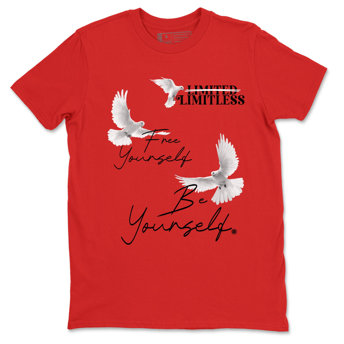 11s Bred Velvet shirts to match jordans Free Yourself Be Yourself sneaker match tees Air Jordan 11 Bred Velvet match shoes to clothes Drip Gear Zone unisex cotton Red 2 shirts