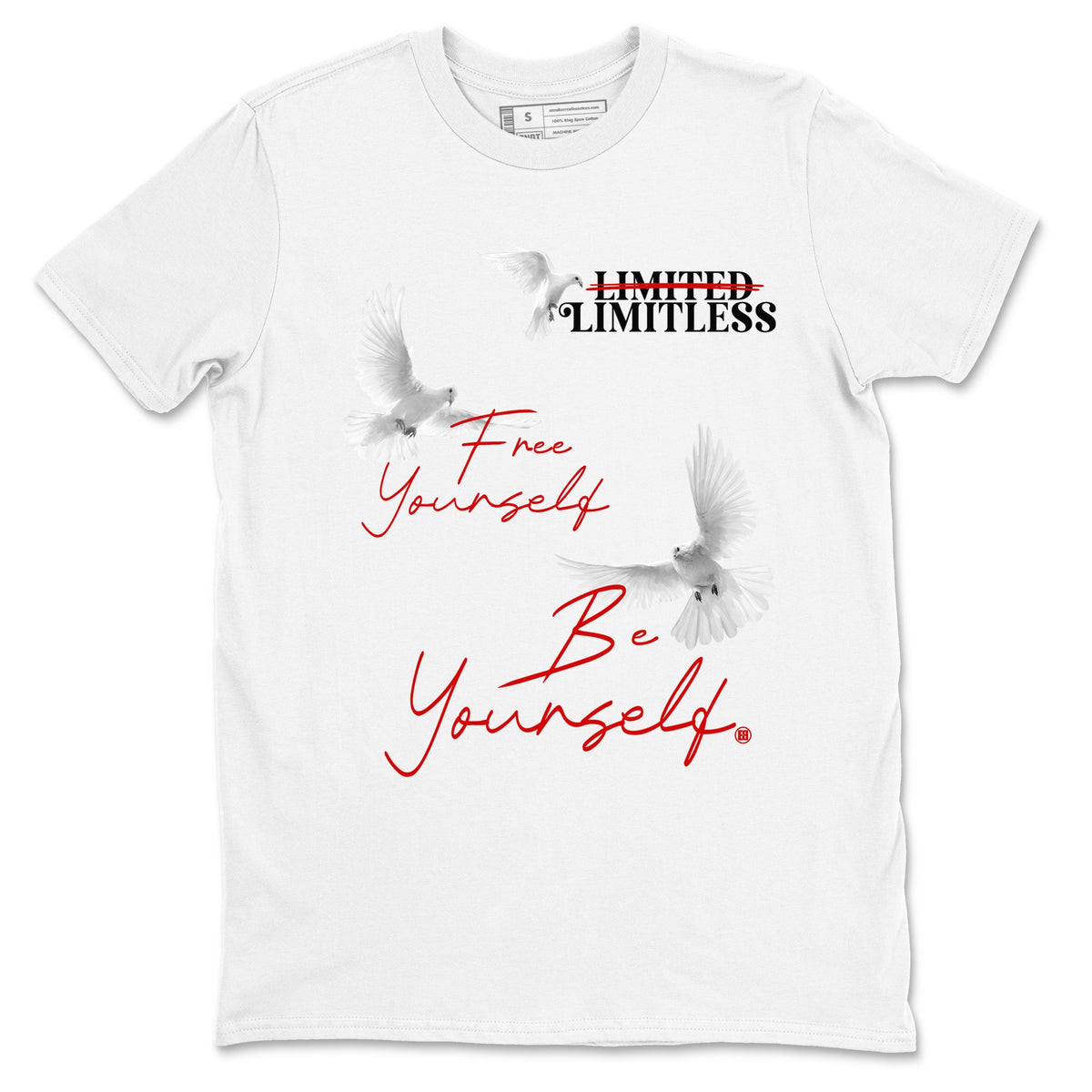 11s Bred Velvet shirts to match jordans Free Yourself Be Yourself sneaker match tees Air Jordan 11 Bred Velvet match shoes to clothes Drip Gear Zone unisex cotton White 2 shirts