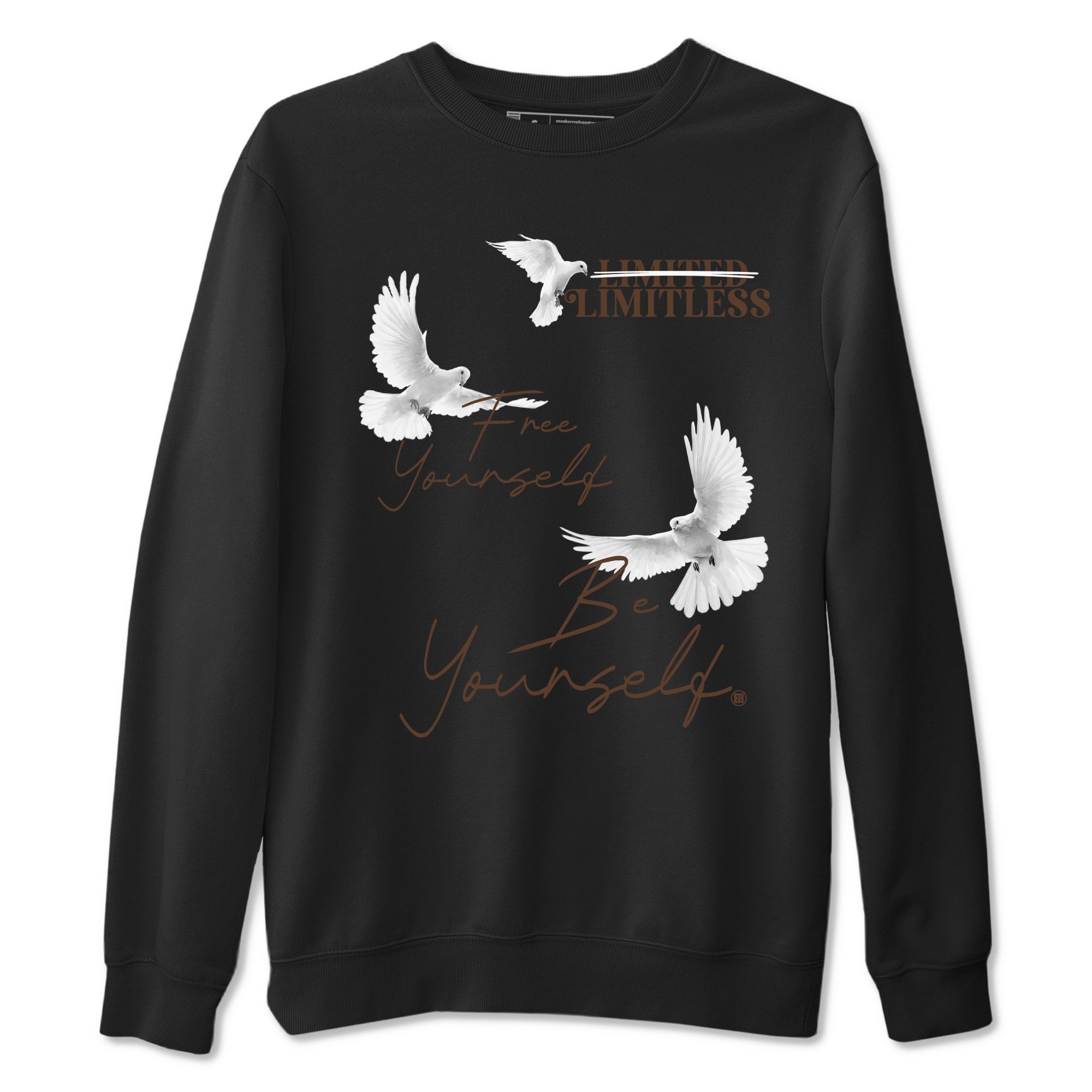 12s Baroque Brown shirts to match jordans Free Yourself Be Yourself sneaker match tees Air Jordan 12 Baroque Brown match shoes to clothes Drip Gear Zone unisex cotton Black 2 shirts