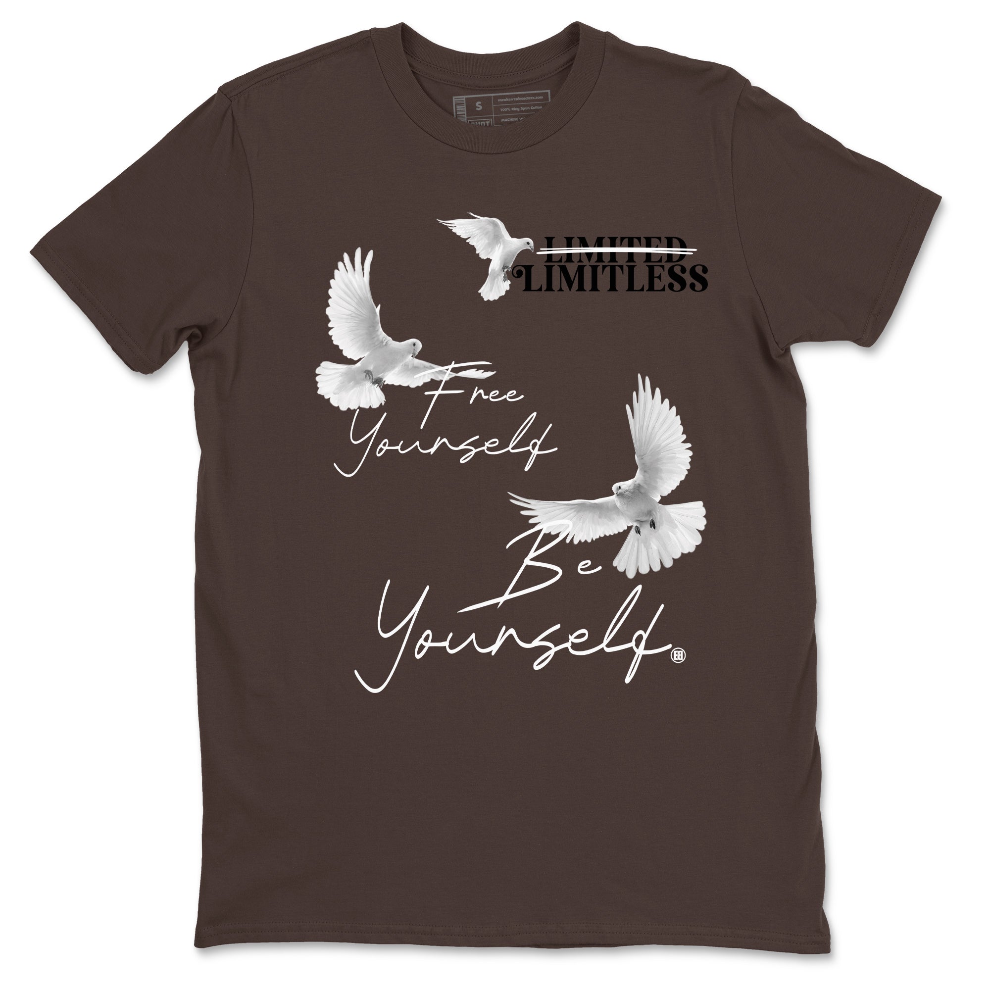 12s Baroque Brown shirts to match jordans Free Yourself Be Yourself sneaker match tees Air Jordan 12 Baroque Brown match shoes to clothes Drip Gear Zone unisex cotton Dark Chocolate 2 shirts