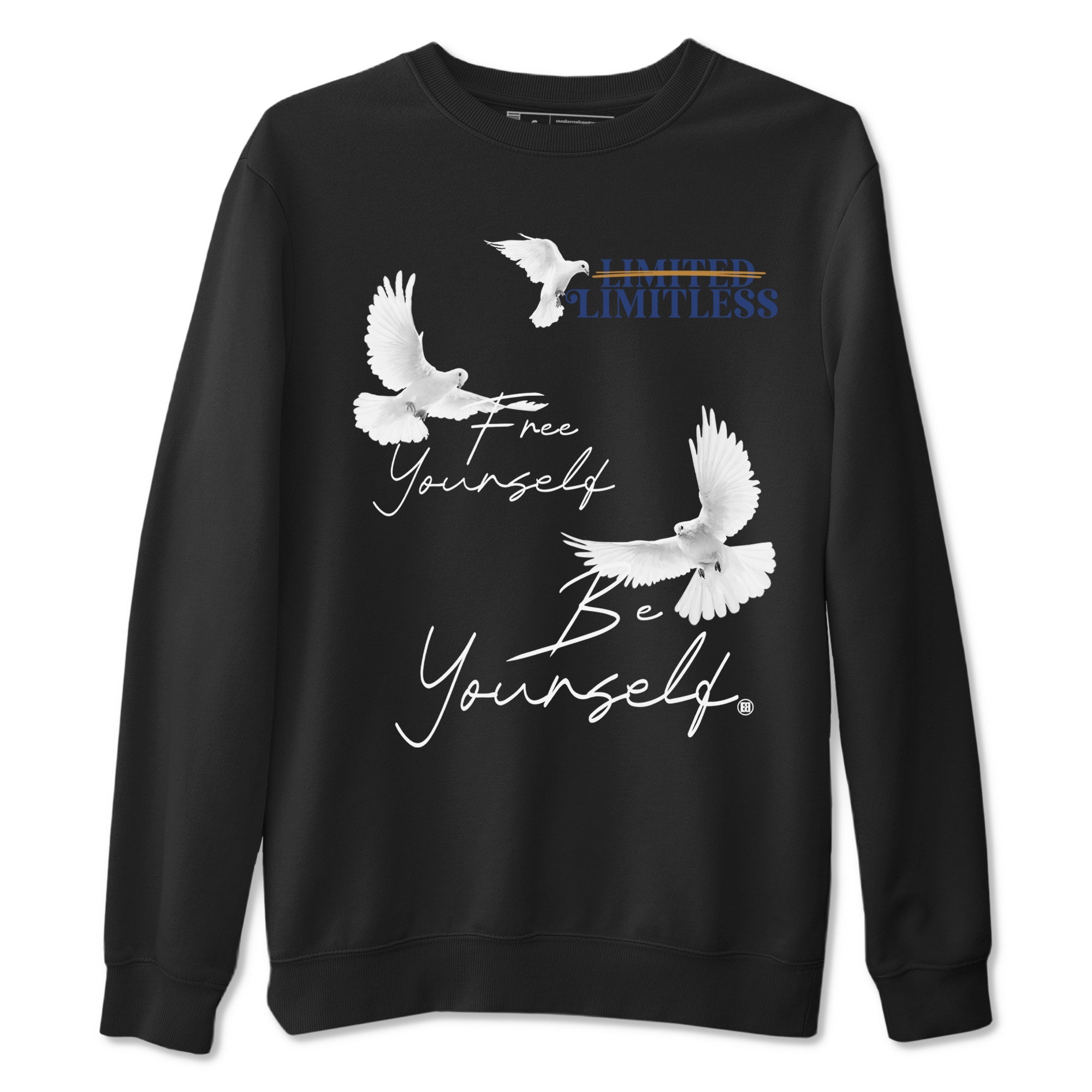 13s Midnight Navy shirts to match jordans Free Yourself Be Yourself sneaker match tees Air Jordan 13 Midnight Navy match shoes to clothes Drip Gear Zone unisex cotton Black 2 shirts