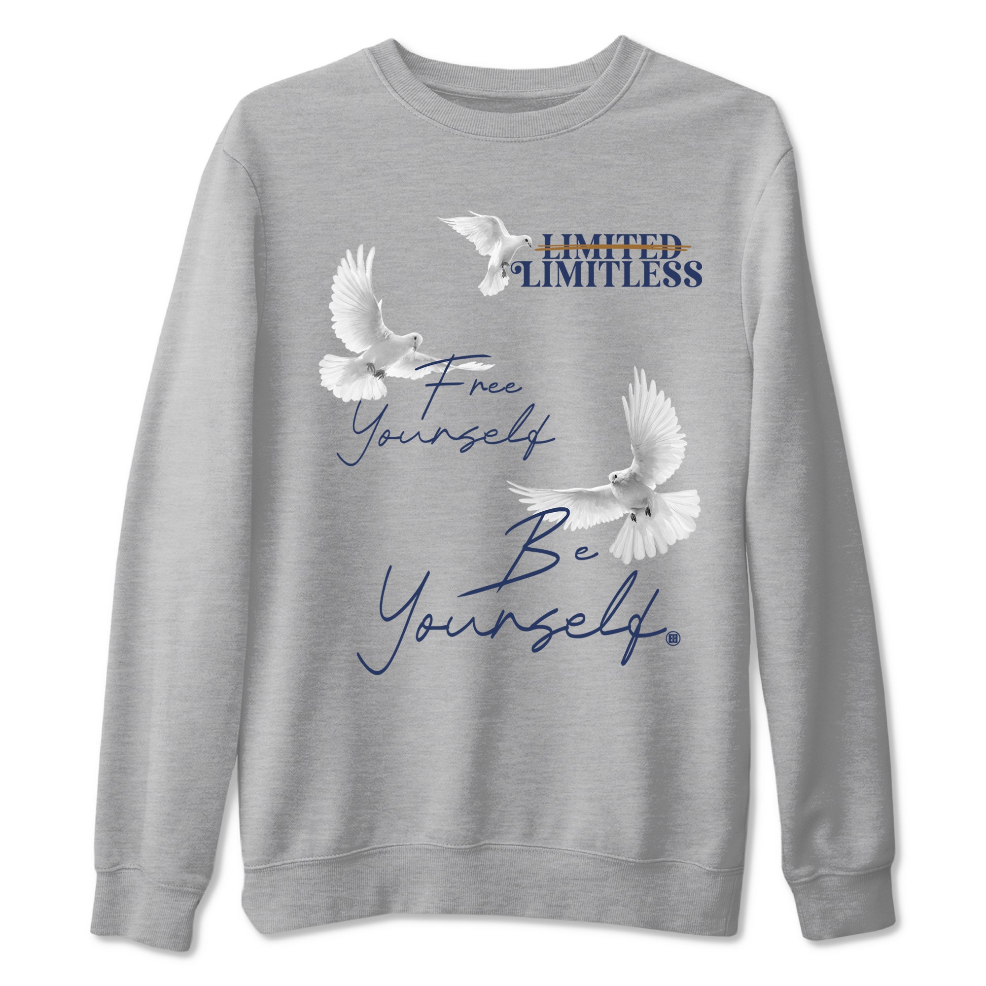 13s Midnight Navy shirts to match jordans Free Yourself Be Yourself sneaker match tees Air Jordan 13 Midnight Navy match shoes to clothes Drip Gear Zone unisex cotton Heather Grey 2 shirts