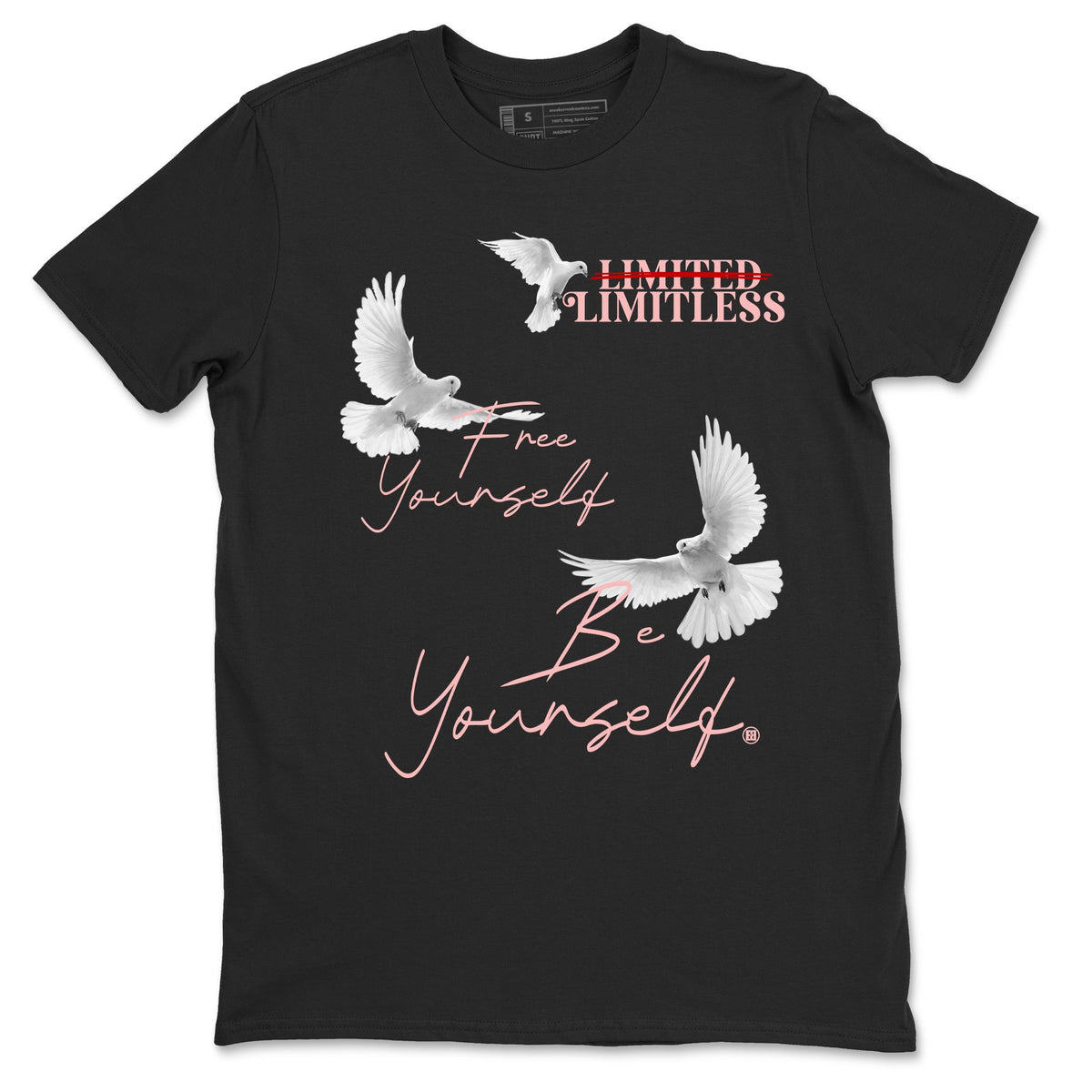 3s Valentines Day shirts to match jordans Free Yourself Be Yourself sneaker match tees Air Jordan 3 Valentines Day match shoes to clothes Drip Gear Zone unisex cotton Black 2 shirts