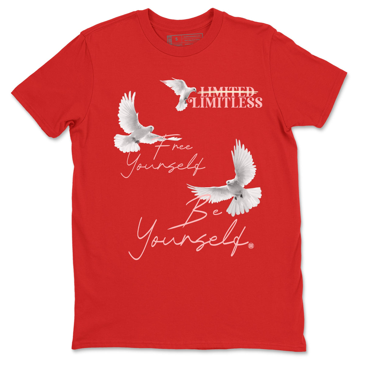 3s Valentines Day shirts to match jordans Free Yourself Be Yourself sneaker match tees Air Jordan 3 Valentines Day match shoes to clothes Drip Gear Zone unisex cotton Red 2 shirts