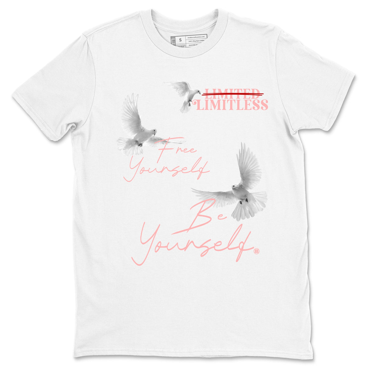 3s Valentines Day shirts to match jordans Free Yourself Be Yourself sneaker match tees Air Jordan 3 Valentines Day match shoes to clothes Drip Gear Zone unisex cotton White 2 shirts