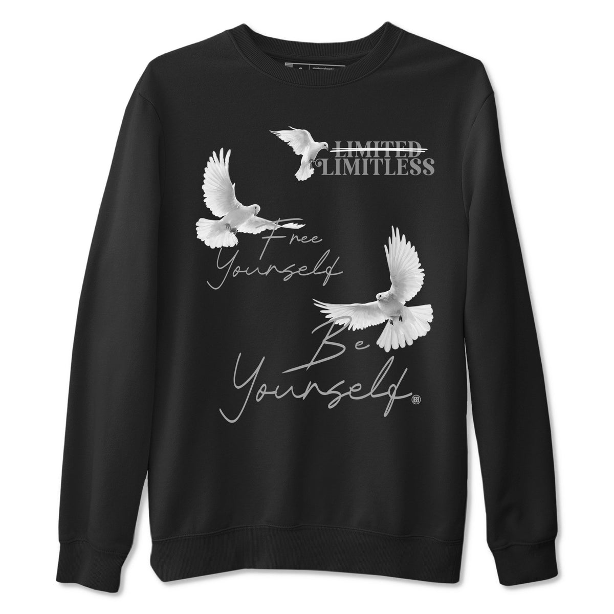 4s Wet Cement shirts to match jordans Free Yourself Be Yourself sneaker match tees Air Jordan 4 Wet Cement match shoes to clothes Drip Gear Zone unisex cotton Black 2 shirts