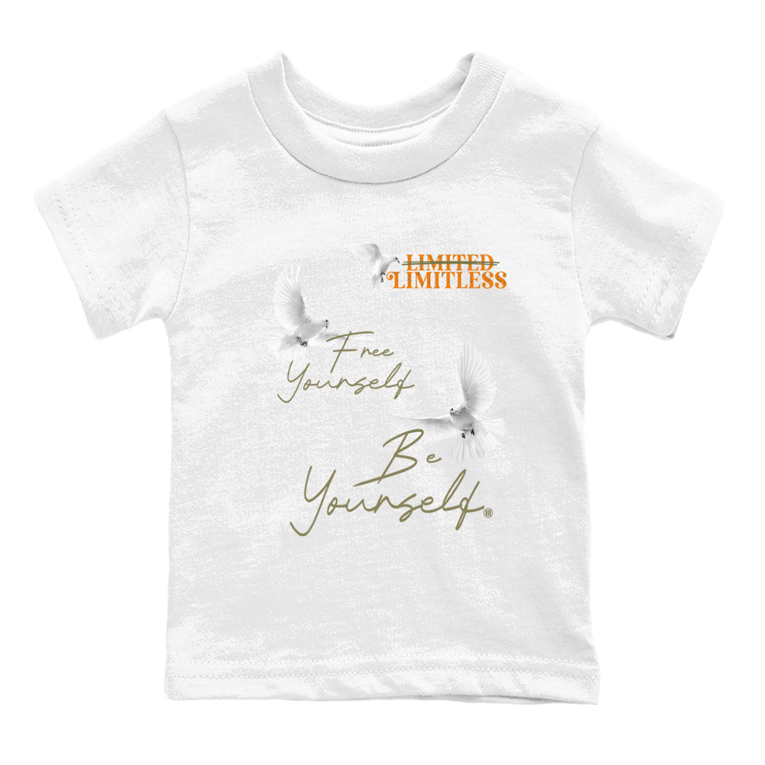5s Olive shirts to match jordans Free Yourself Be Yourself sneaker match tees Air Jordan 5 Olive match shoes to clothes Drip Gear Zone Youth Baby White 2 tee
