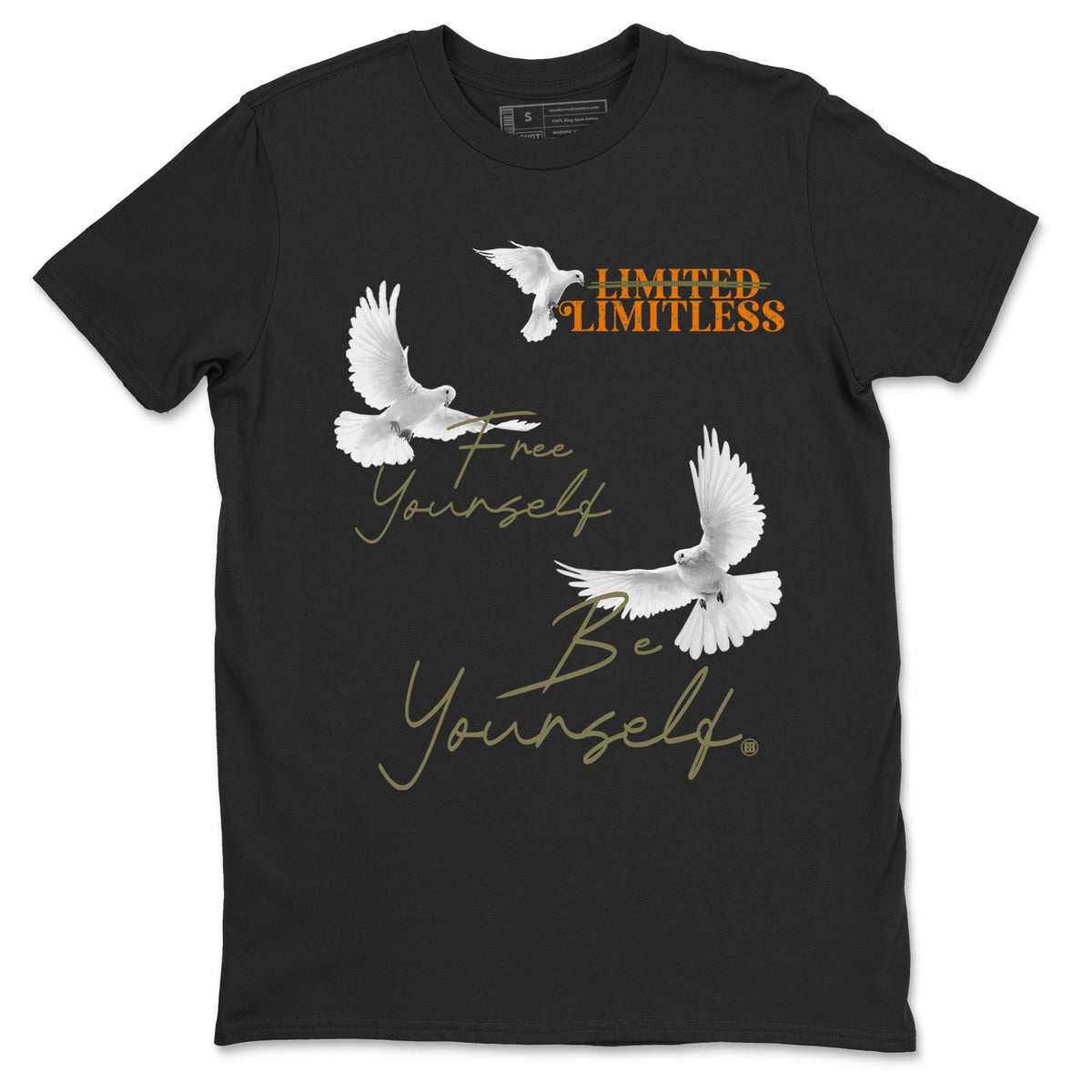 5s Olive shirts to match jordans Free Yourself Be Yourself sneaker match tees Air Jordan 5 Olive match shoes to clothes Drip Gear Zone unisex cotton Black 2 shirts