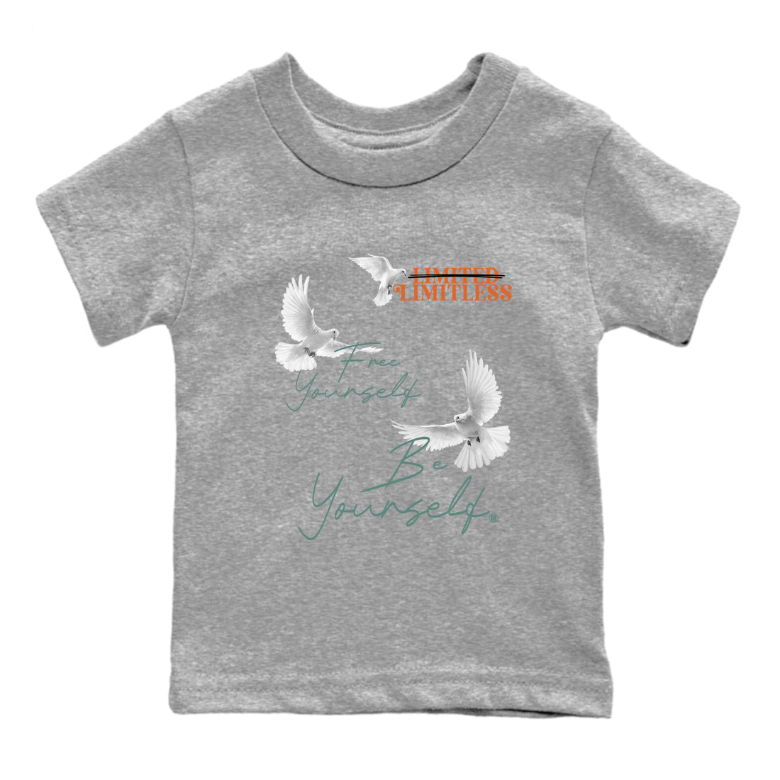 Dunk Low Ceramic shirts to match jordans Free Yourself Be Yourself sneaker match tees Dunk Ceramic match shoes to clothes Drip Gear Zone Youth Baby Heather Grey 2 tee