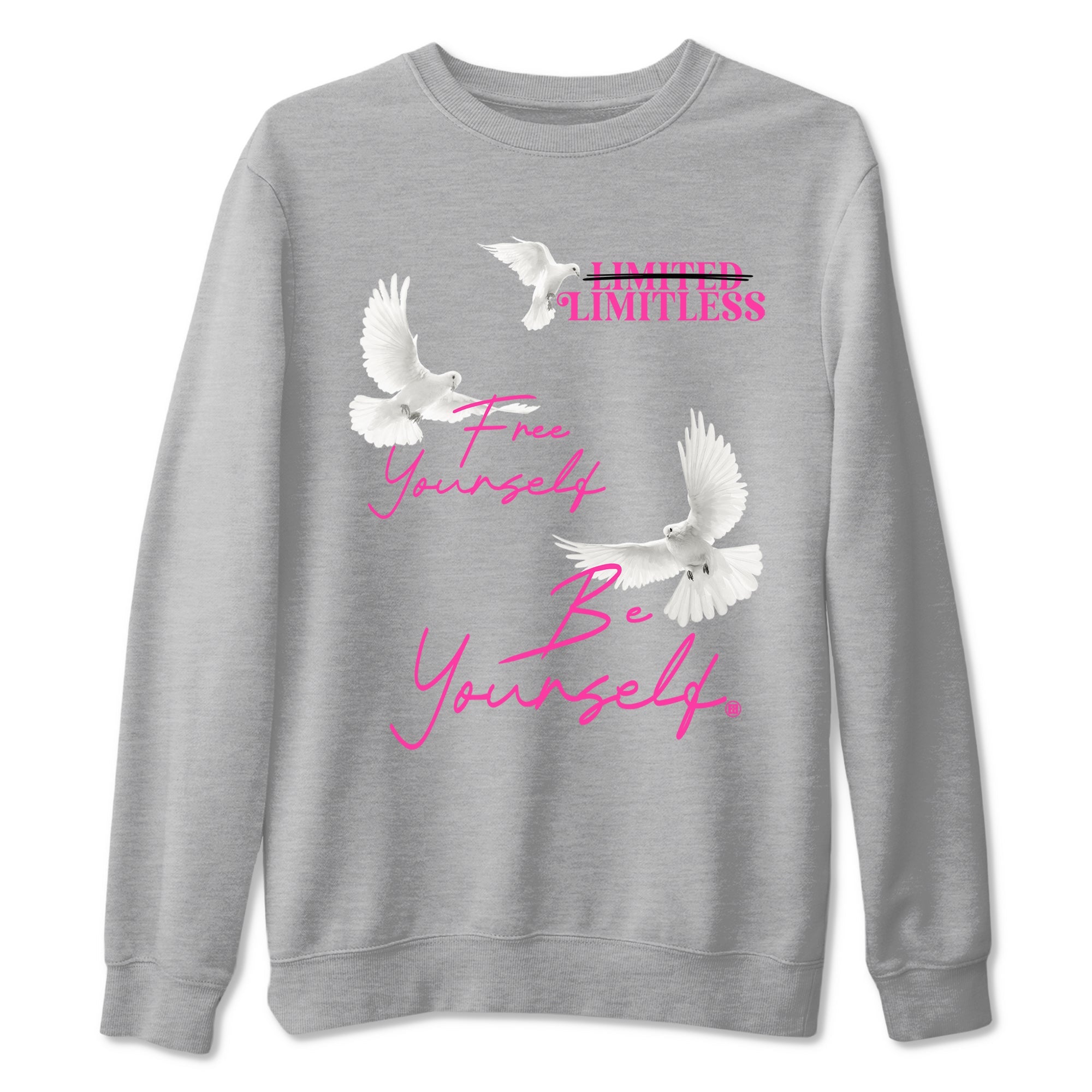 Nike KD 4 Retro Aunt Pearl shirts to match jordans Free Yourself Be yourself sneaker match tees Nike KD 4 Aunt Pearl match shoes to clothes Drip Gear Zone unisex cotton Heather Grey 2 shirts