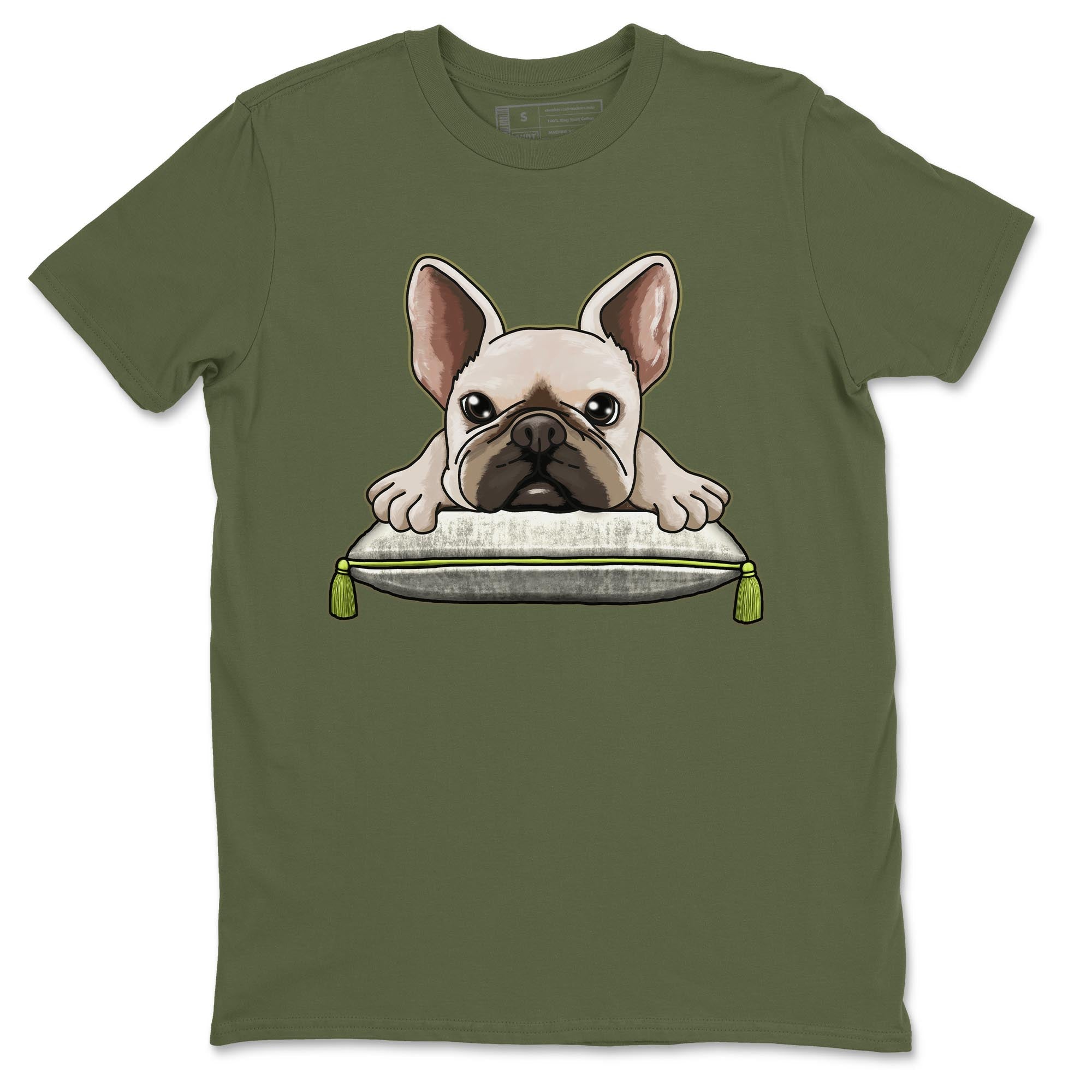 Jordan 1 Low X Travis Scott Golf Olive shirt to match jordans French Bulldog sneaker release tees Air Jordan 1 Travis Scott Golf Olive Drip Gear Zone Unisex Streetwear Clothing Military Green 2 T-Shirt