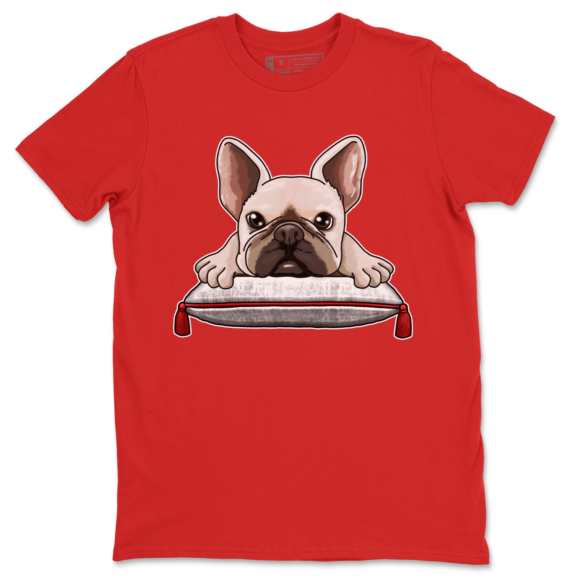1s Low University Red shirt to match jordans French Bulldog sneaker tees Air Jordan 1 University Red Drip Gear Zone Sneaker Matching Clothing Brand Unisex Sneaker Tee Red 2 T-Shirt