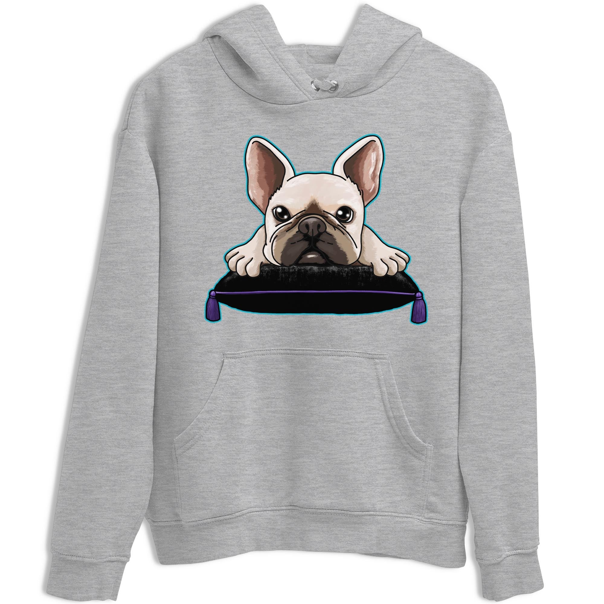 AJ6 Aqua shirt to match jordans French Bulldog sneaker release tees Air Jordan 6 Aqua Drip Gear Zone Unisex Streetwear Clothing Heather Grey 2 T-Shirt