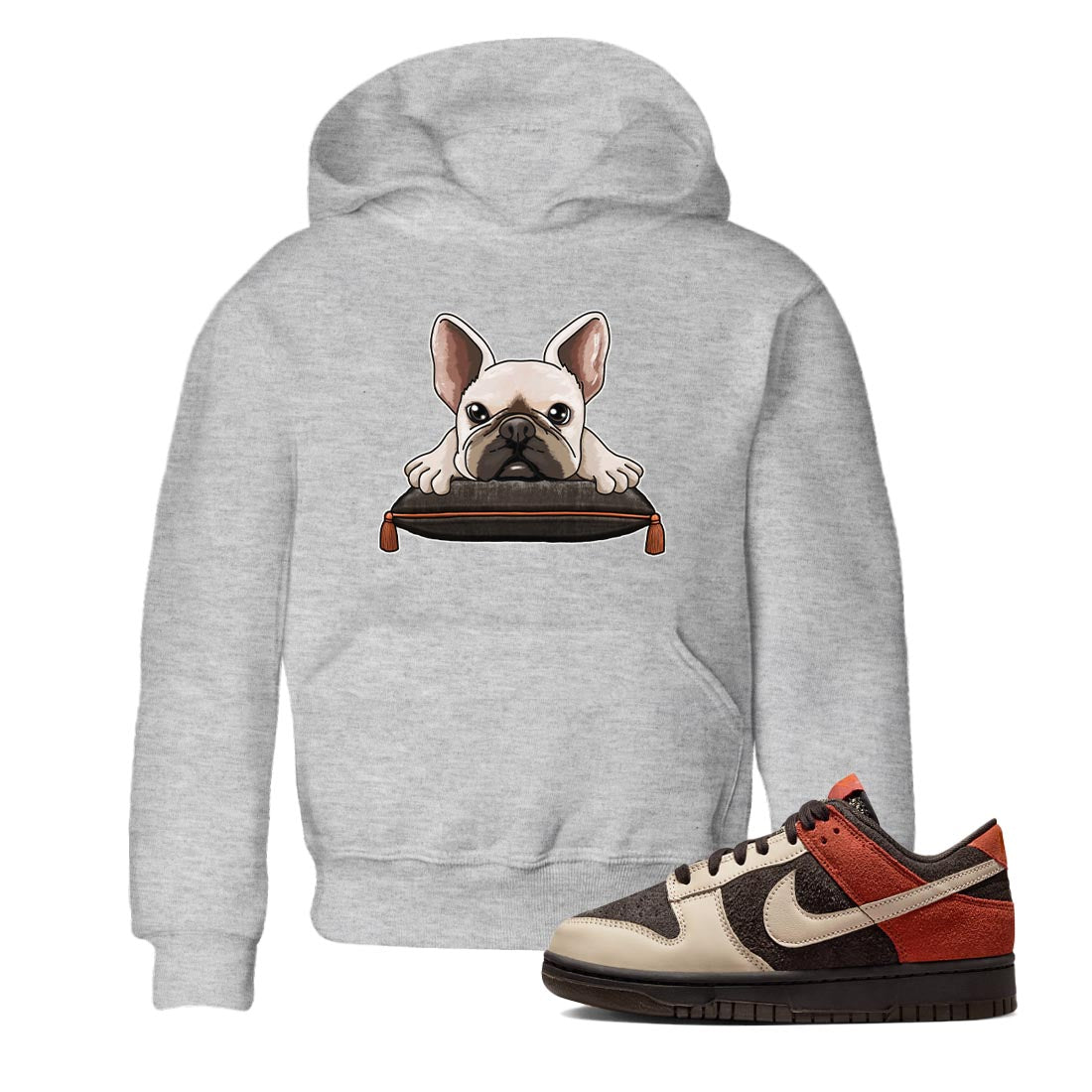 Nike Low Dunk Red Panda shirt to match jordans French Bulldog sneaker tees Nike Dunk Red Panda Drip Gear Zone Baby Toddler Heather Grey 1 T-Shirt