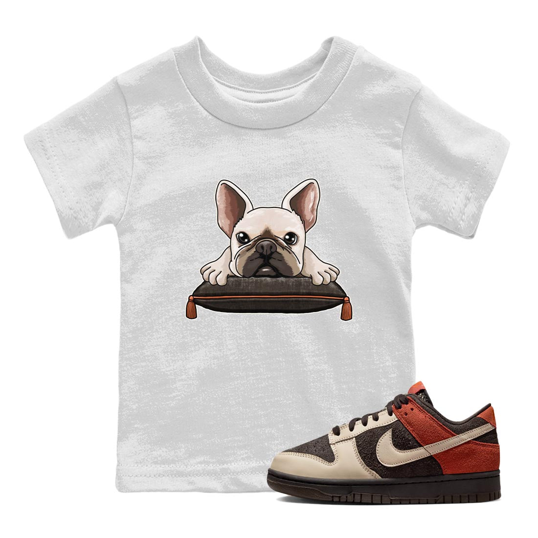 Nike Low Dunk Red Panda shirt to match jordans French Bulldog sneaker tees Nike Dunk Red Panda Drip Gear Zone Baby Toddler White 1 T-Shirt