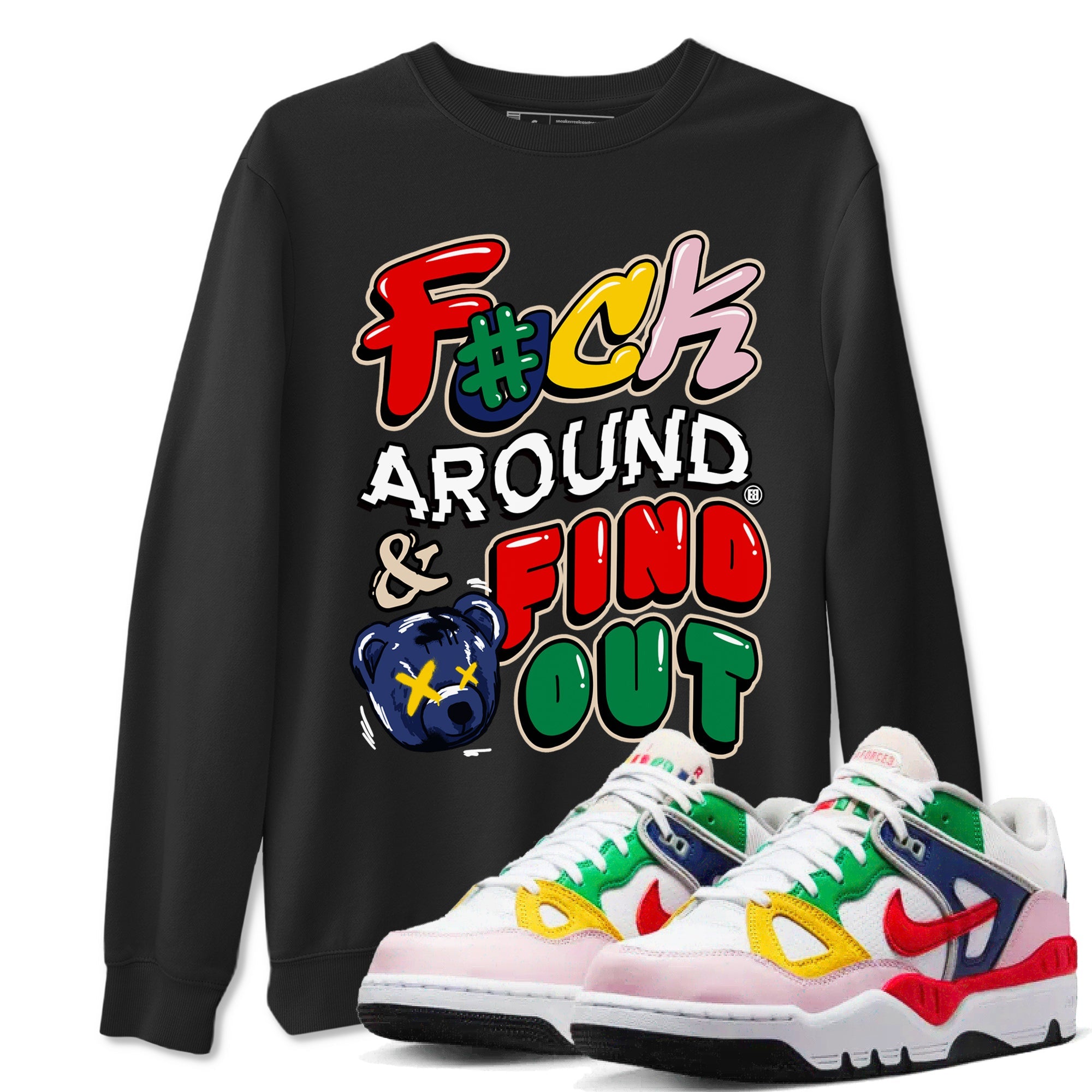 AF 3 Nigo shirtsto match jordans Fuck Around And Find Out sneaker match tees Air Force 3 Low x Nigo Blue Void and Tour Yellow match shoes to clothes Drip Gear Zone unisex cotton Black 1 shirts
