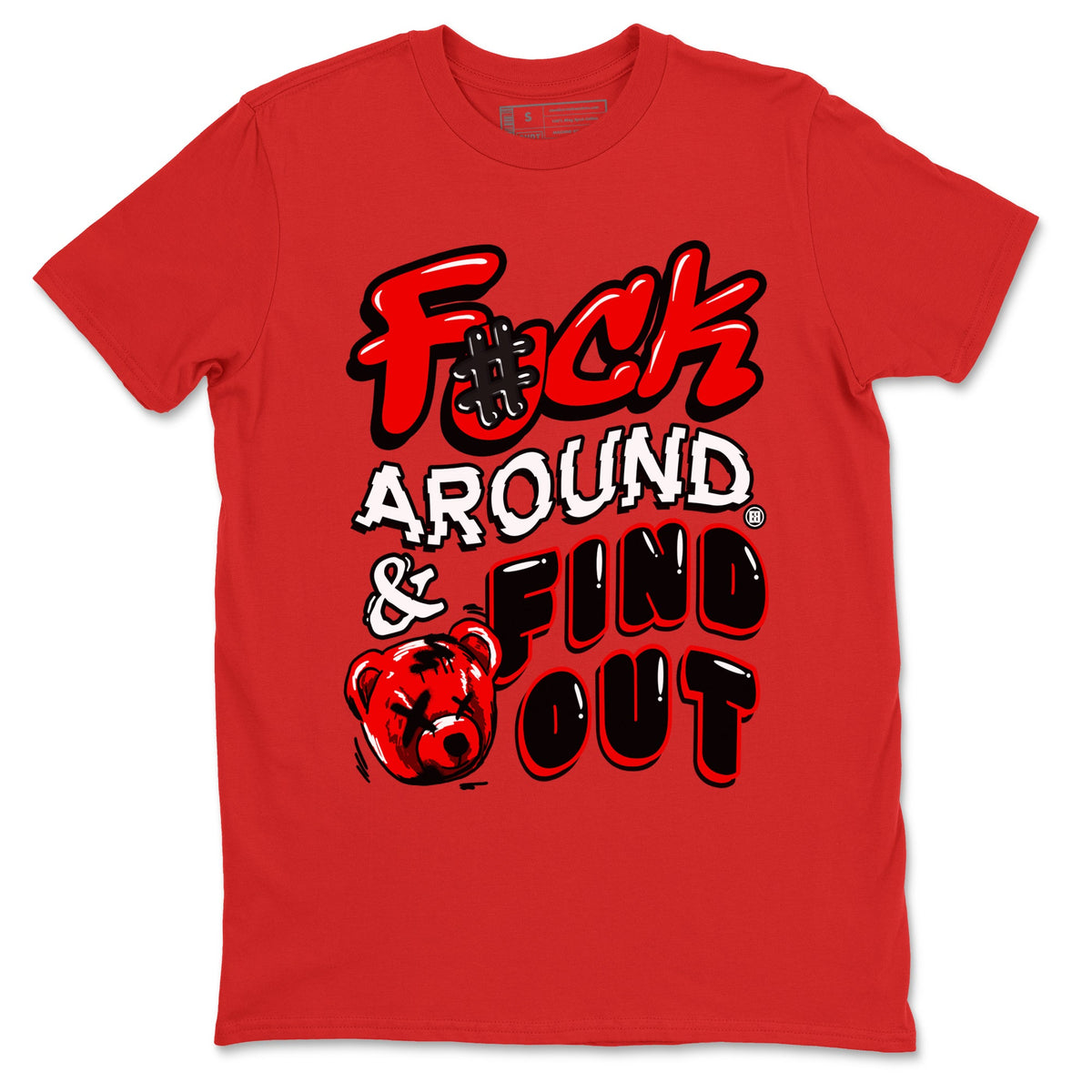 1s Black Toe Reimagined shirts to match jordans Fuck Around And Find Out sneaker match tees Air Jordan 1 Black Toe Reimagined match shoes to clothes Drip Gear Zone unisex cotton Red 2 shirts