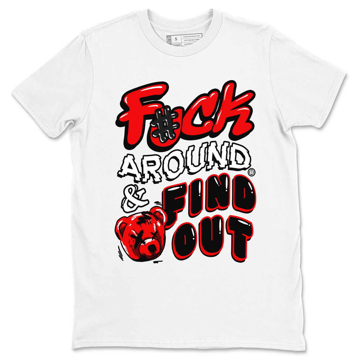 1s Black Toe Reimagined shirts to match jordans Fuck Around And Find Out sneaker match tees Air Jordan 1 Black Toe Reimagined match shoes to clothes Drip Gear Zone unisex cotton White 2 shirts