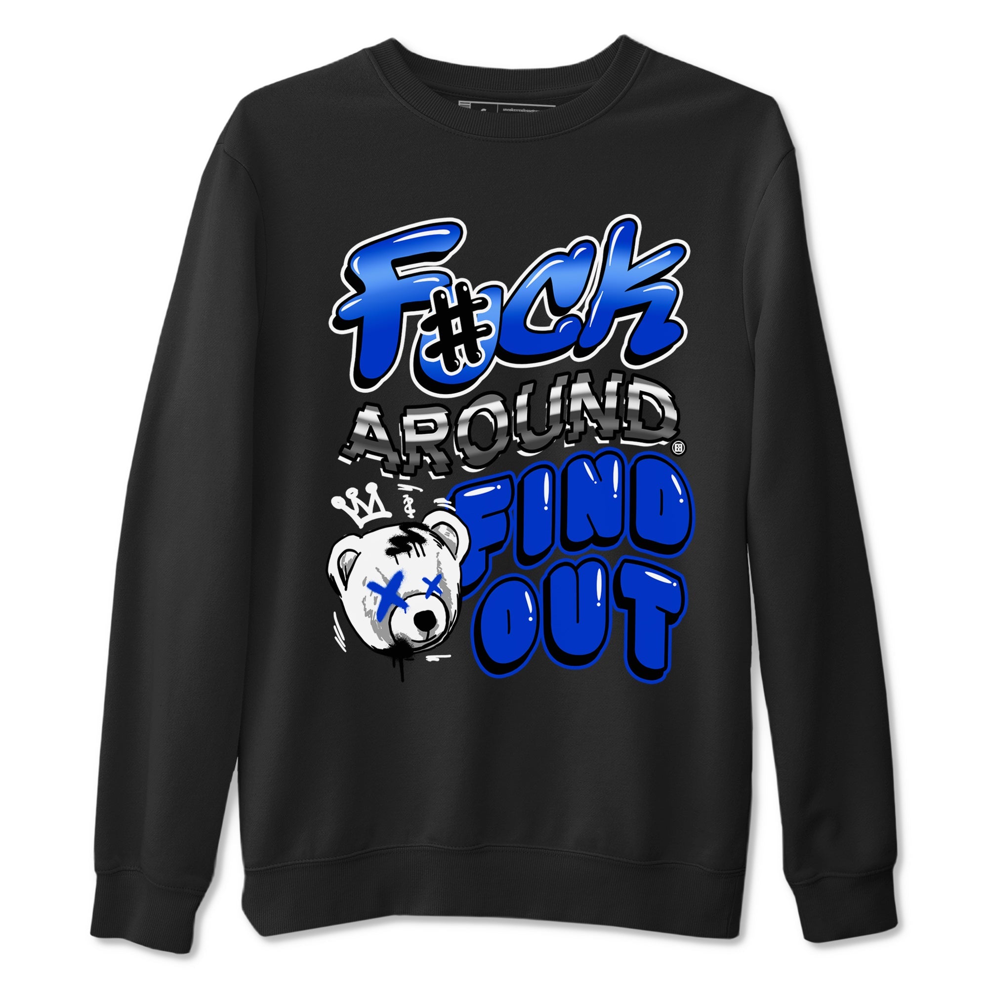 AJ12 Blueberry Blue shirts to match jordans Fuck Around And Find Out sneaker match tees Air Jordan 12 Blueberry Drip Gear Zone unisex cotton Black 2 crew neck shirts