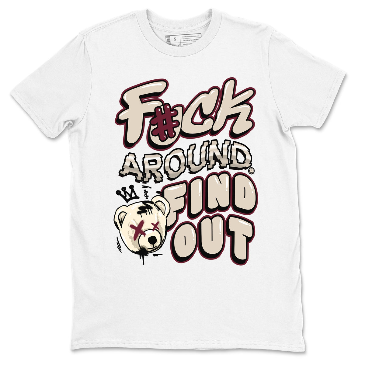 Air Jordan 4 A Ma Maniere x Phantom shirts to match jordans Fuck Around And Find Out sneaker match tees Air Jordan 4 A Ma Maniere x Phantom Drip Gear Zone unisex cotton White 2 crew neck shirts