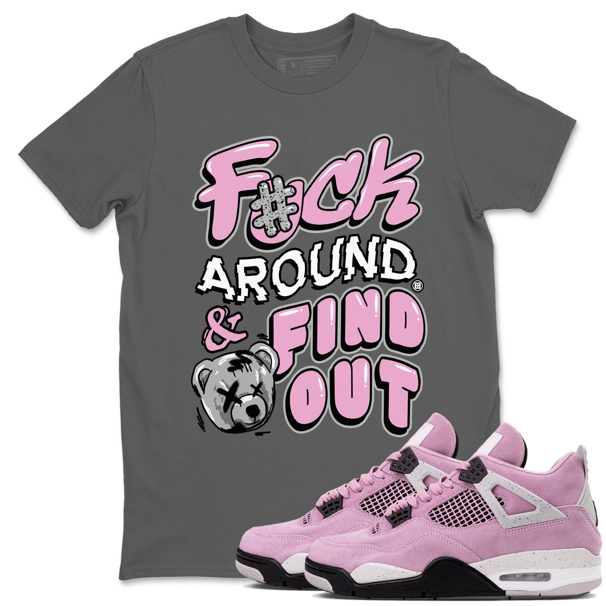 4s Retro Orchid shirts to match jordans Fuck Around And Find Out sneaker match tees Air Jordan 4 WMNS Orchid match shoes to clothes Drip Gear Zone unisex cotton Cool Grey 1 shirts