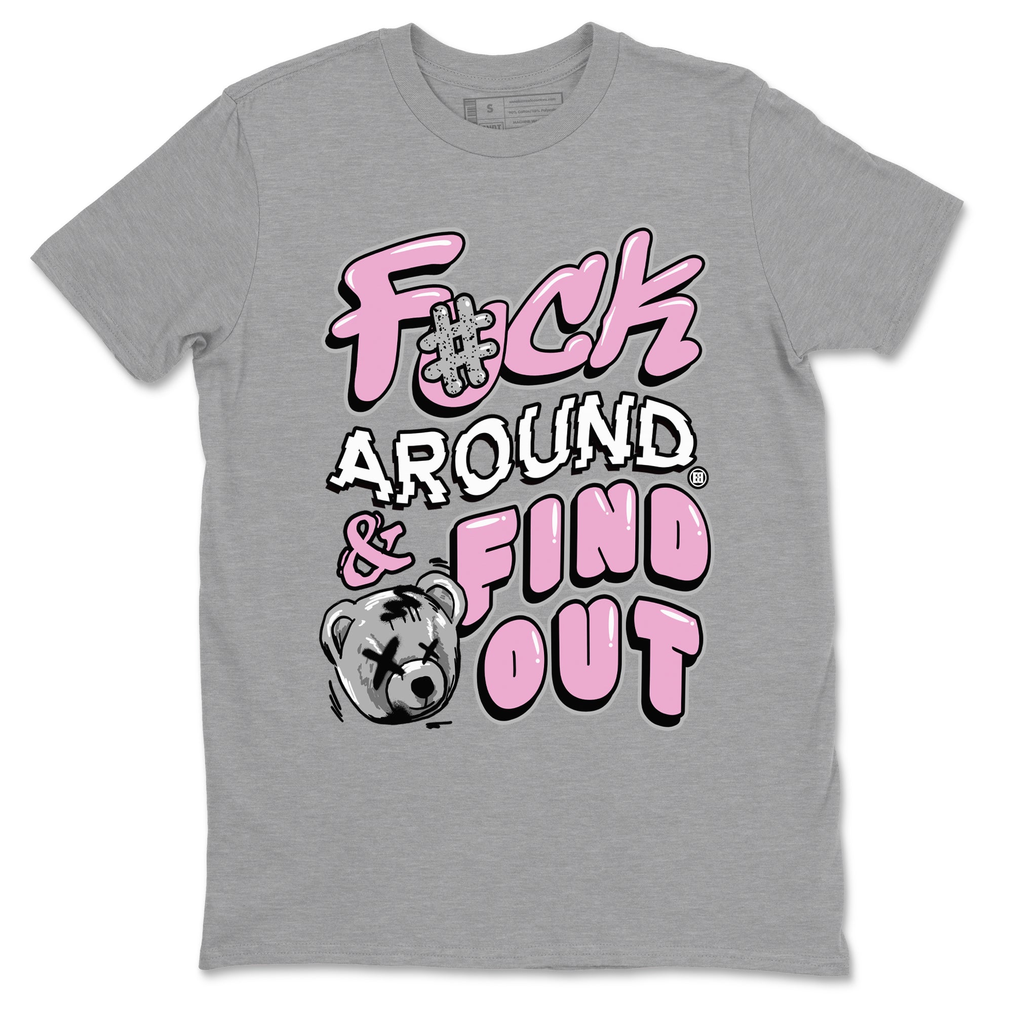 4s Retro Orchid shirts to match jordans Fuck Around And Find Out sneaker match tees Air Jordan 4 WMNS Orchid match shoes to clothes Drip Gear Zone unisex cotton Heather Grey 2 shirts