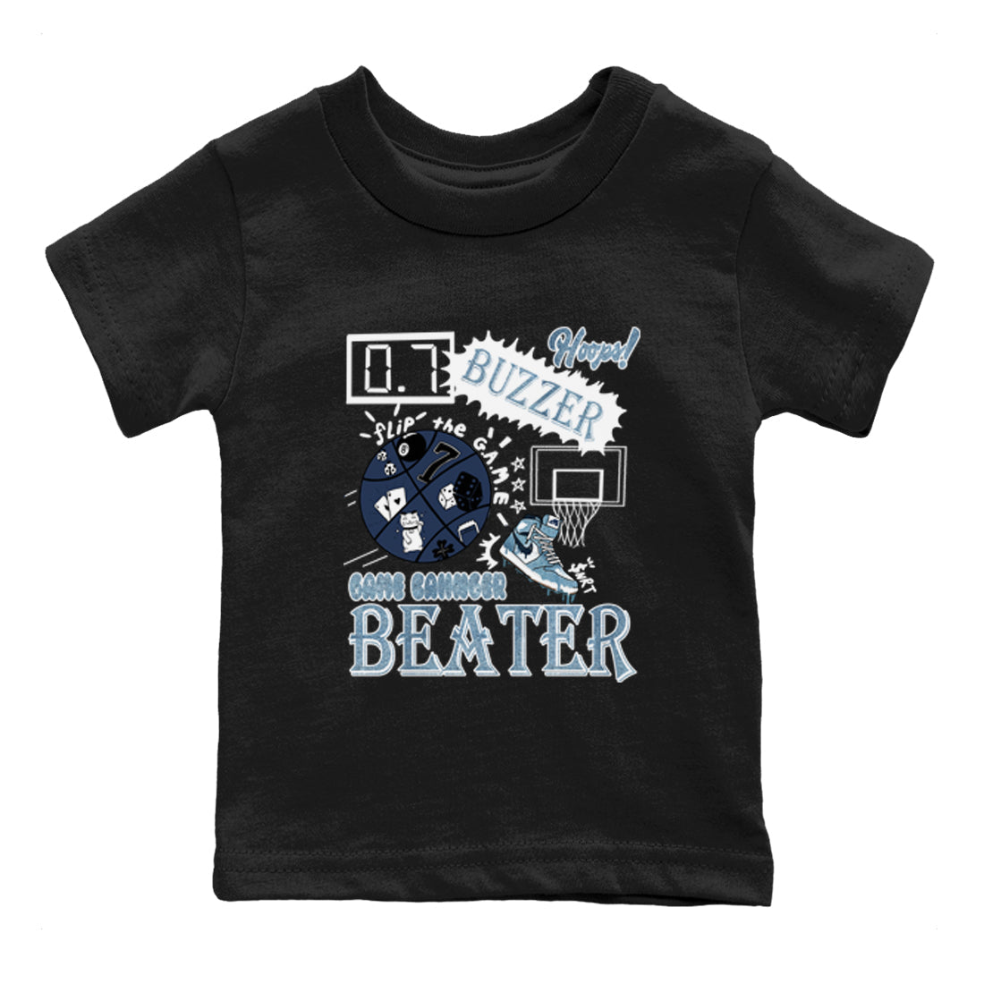 1s Denim shirts to match jordans Game Changer sneaker match tees Air Jordan 1 Denim Drip Gear Zone streetwear brand Baby and Youth Black 2 cotton tee