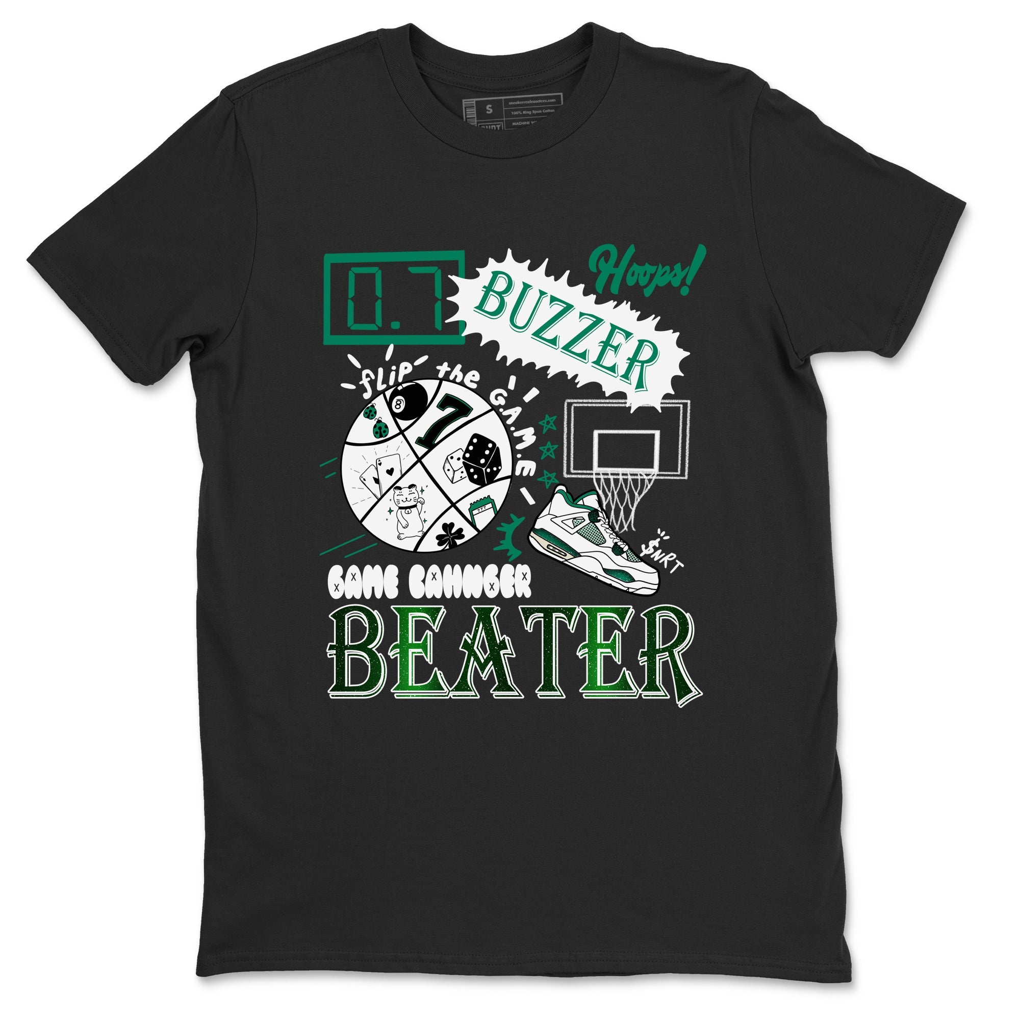 4s Oxidized Green shirts to match jordans Game Changer sneaker match tees Air Jordan 4 Oxidized Green Drip Gear Zone streetwear brand Black 2 unisex cotton tee