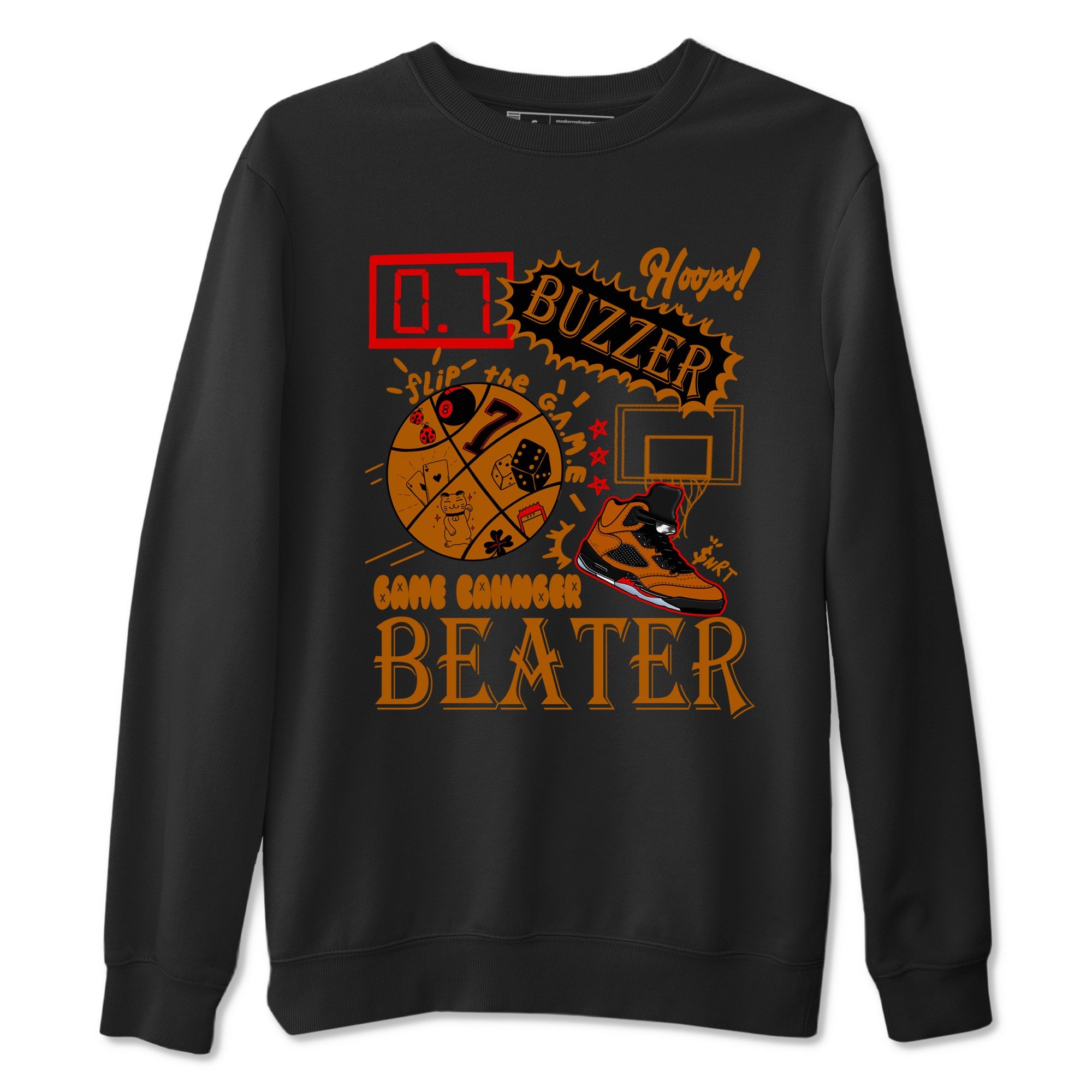 5s Archaeo Brown shirts to match jordans Game Changer sneaker match tees Air Jordan 5 Archaeo Brown match shoes to clothes Drip Gear Zone unisex cotton Black 2 shirts