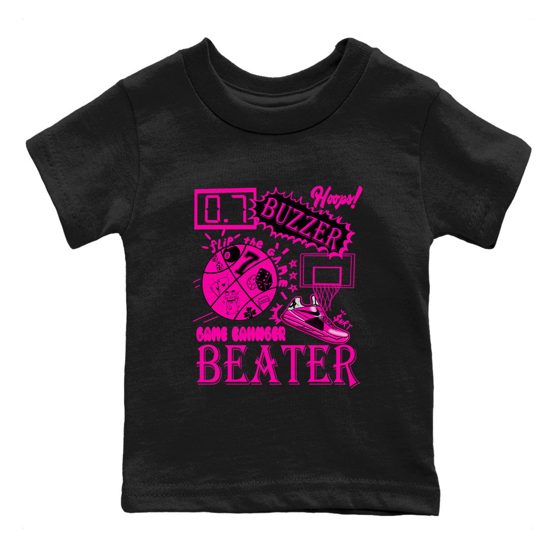 Nike KD 4 Retro Aunt Pearl shirts to match jordans Game Changer sneaker match tees Nike KD 4 Aunt Pearl match shoes to clothes Drip Gear Zone Youth Baby Black 2 tee