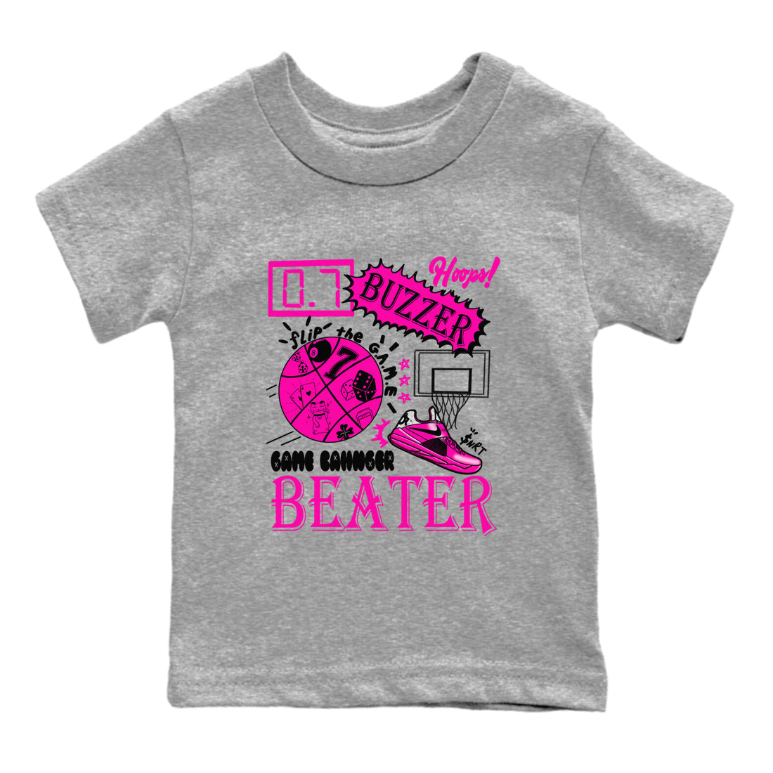 Nike KD 4 Retro Aunt Pearl shirts to match jordans Game Changer sneaker match tees Nike KD 4 Aunt Pearl match shoes to clothes Drip Gear Zone Youth Baby Heather Grey 2 tee